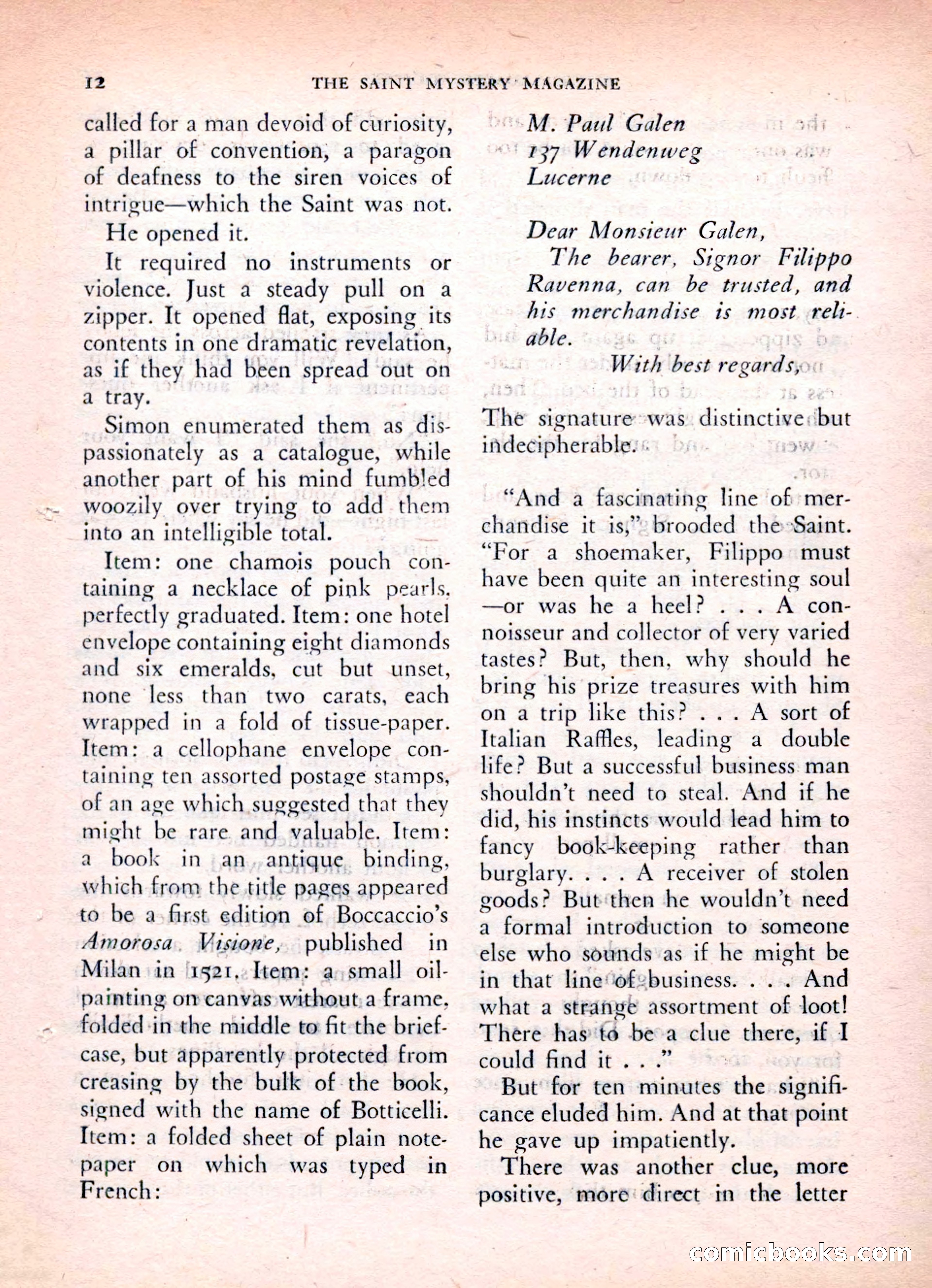 The Saint Mystery Magazine, Vol. 16, No. 2 — page 14 of 132