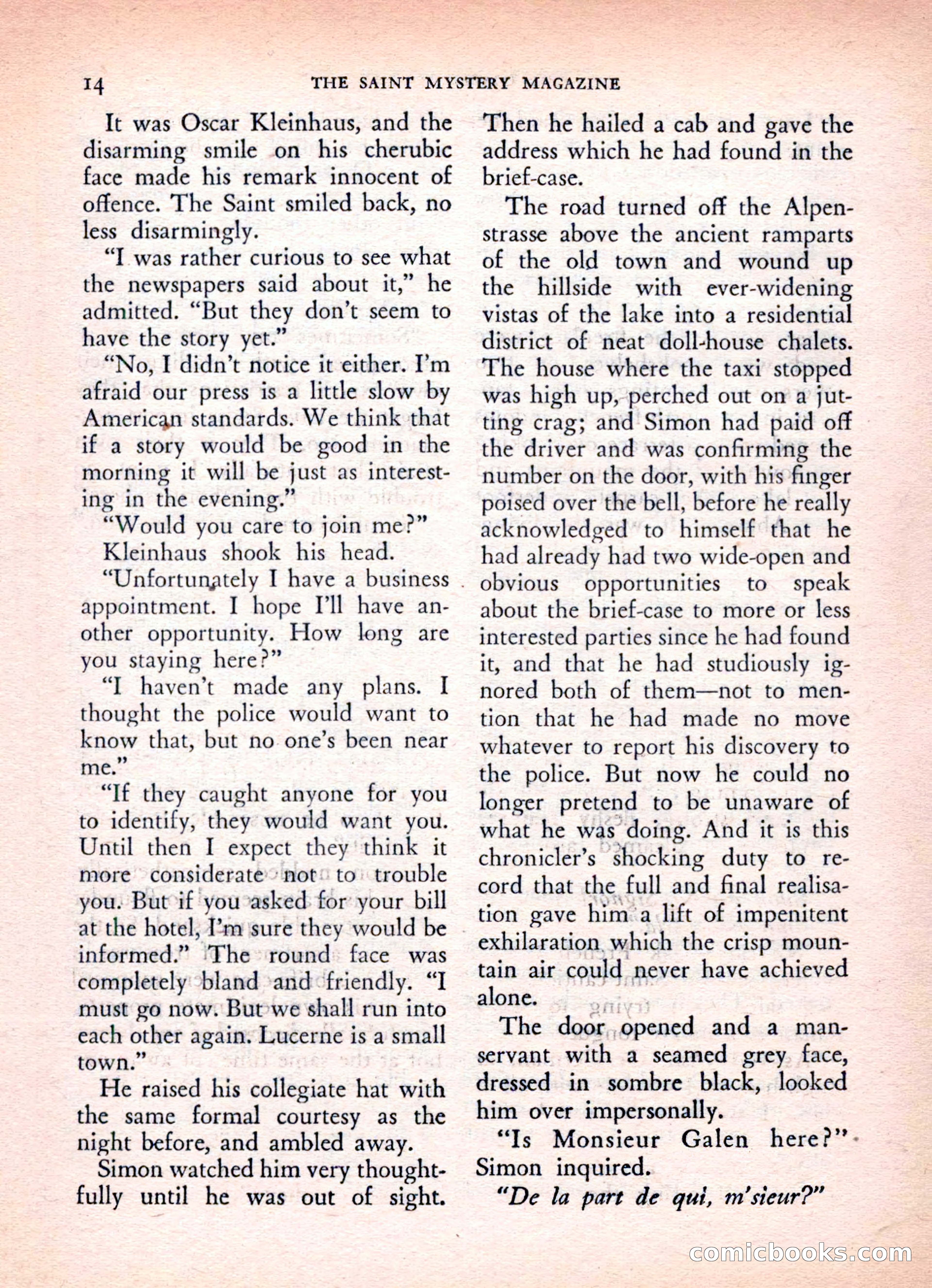 The Saint Mystery Magazine, Vol. 16, No. 2 — page 16 of 132