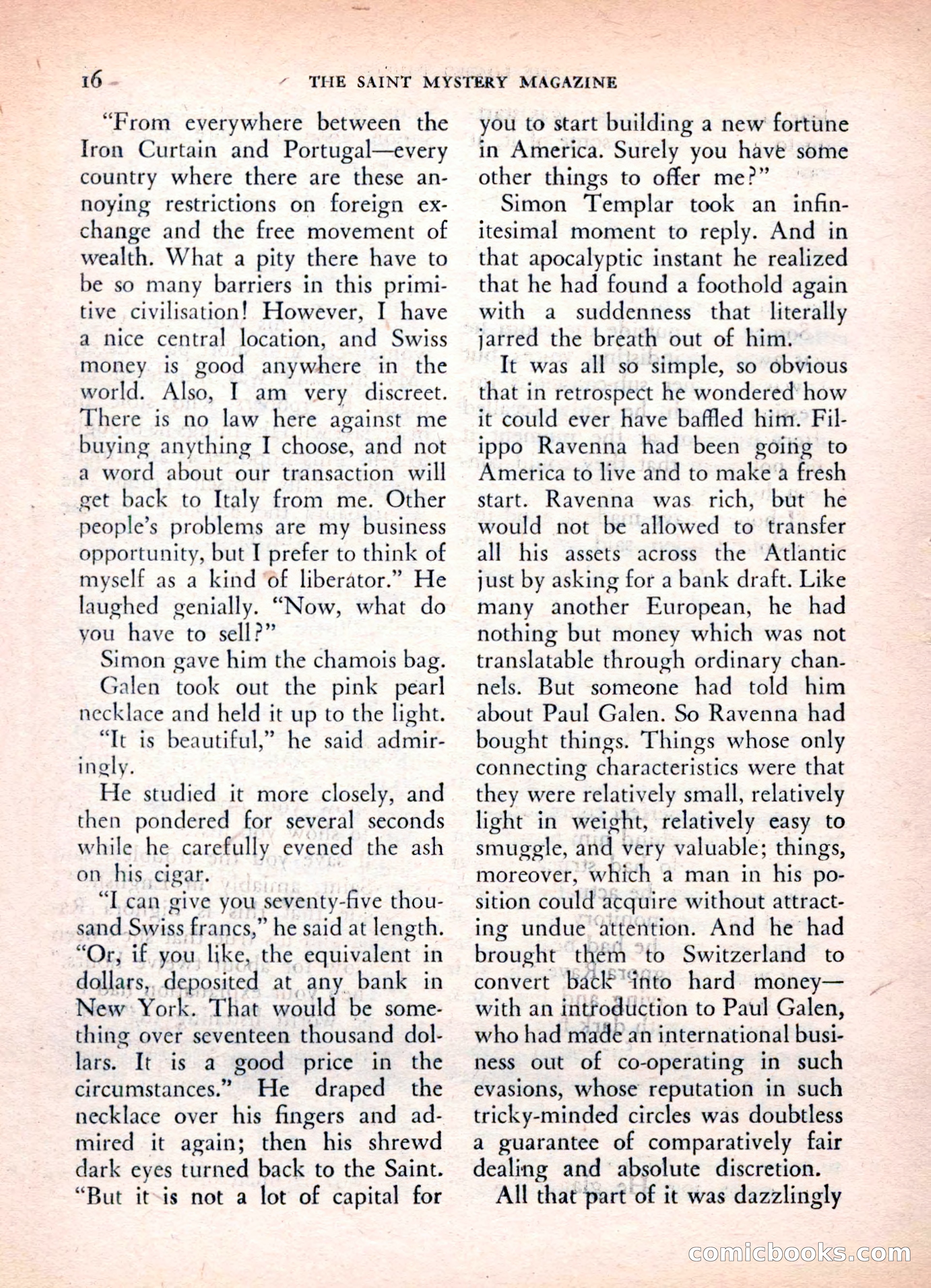 The Saint Mystery Magazine, Vol. 16, No. 2 — page 18 of 132