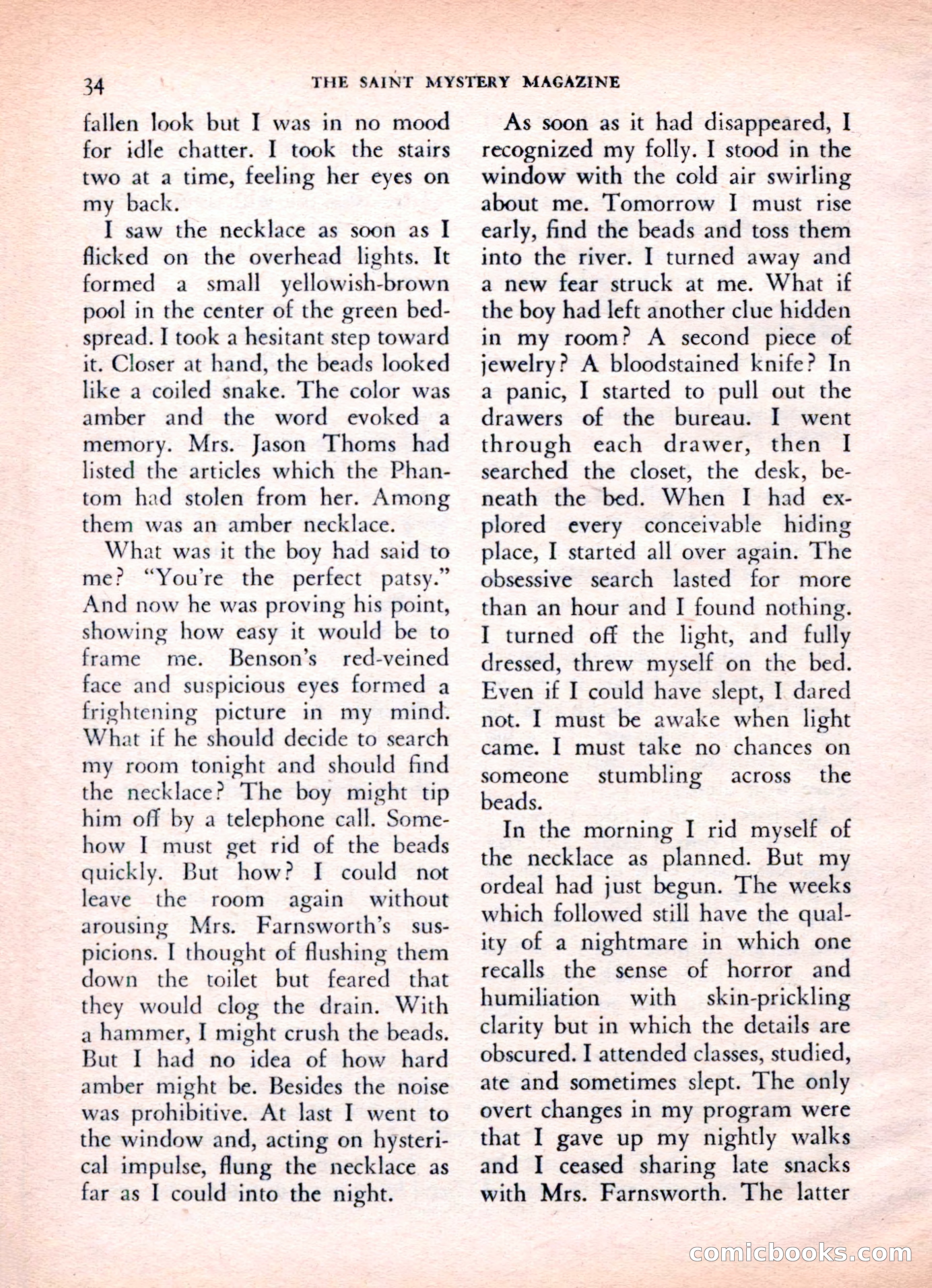 The Saint Mystery Magazine, Vol. 16, No. 2 — page 36 of 132