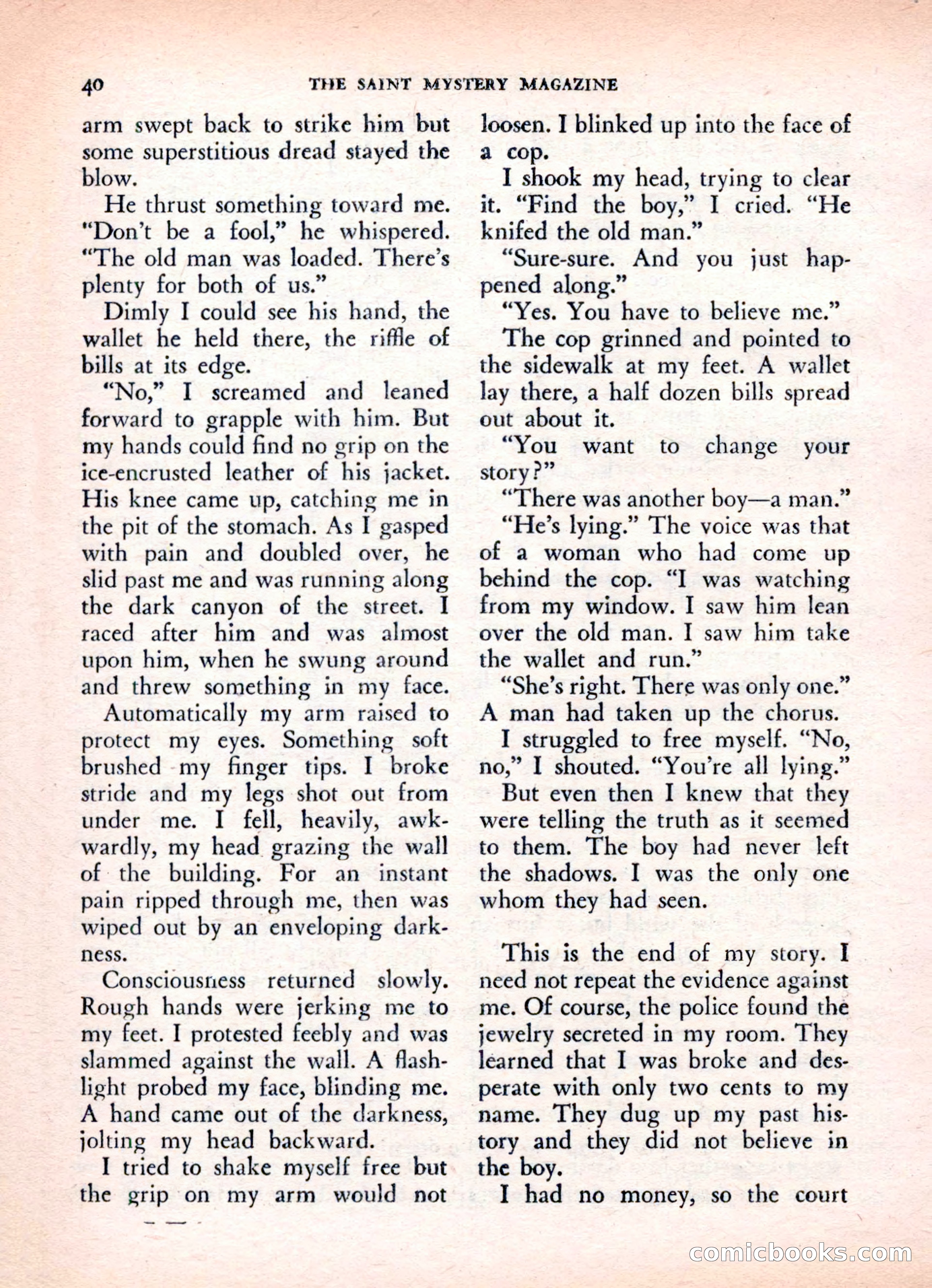 The Saint Mystery Magazine, Vol. 16, No. 2 — page 42 of 132