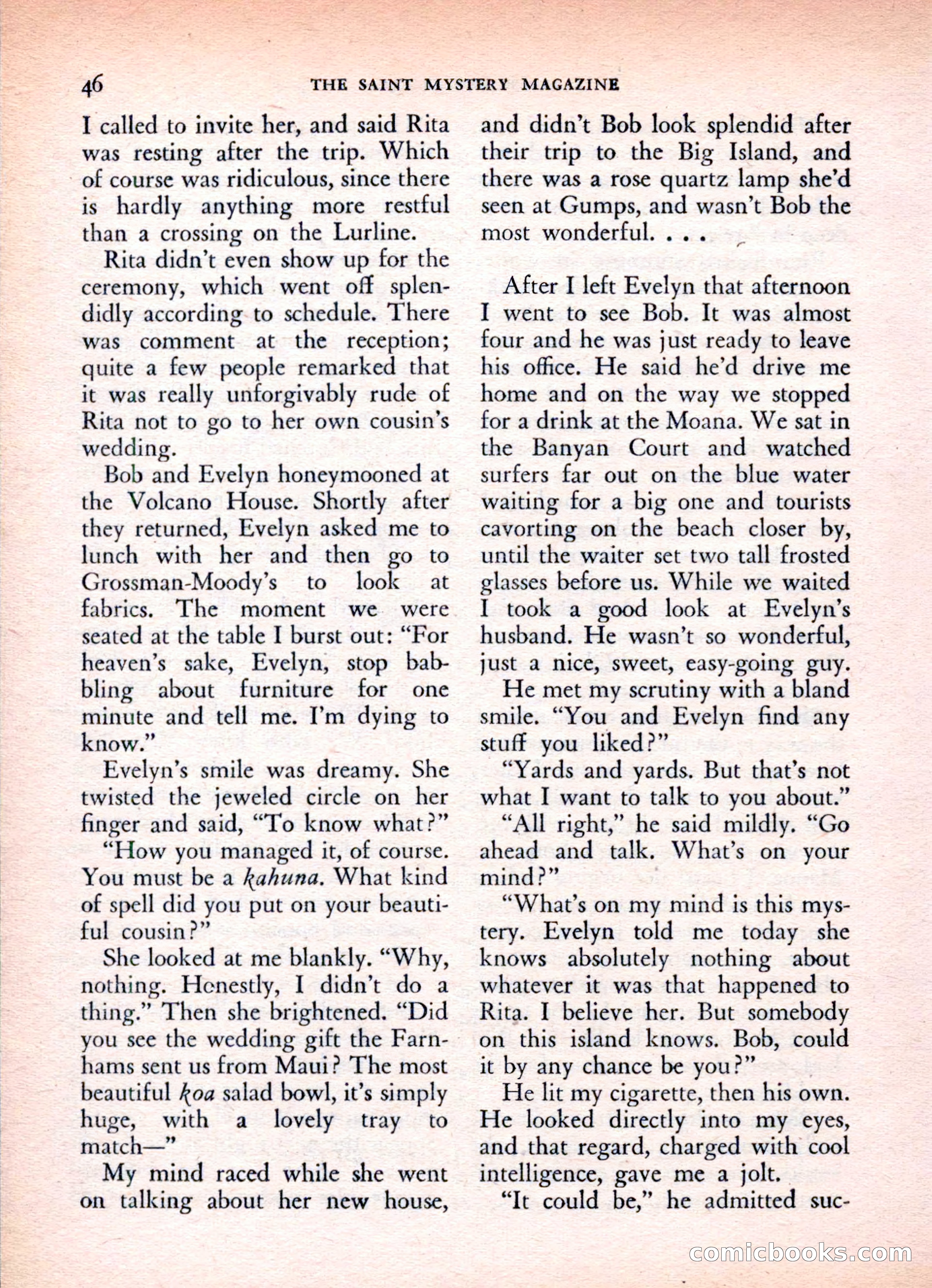 The Saint Mystery Magazine, Vol. 16, No. 2 — page 48 of 132