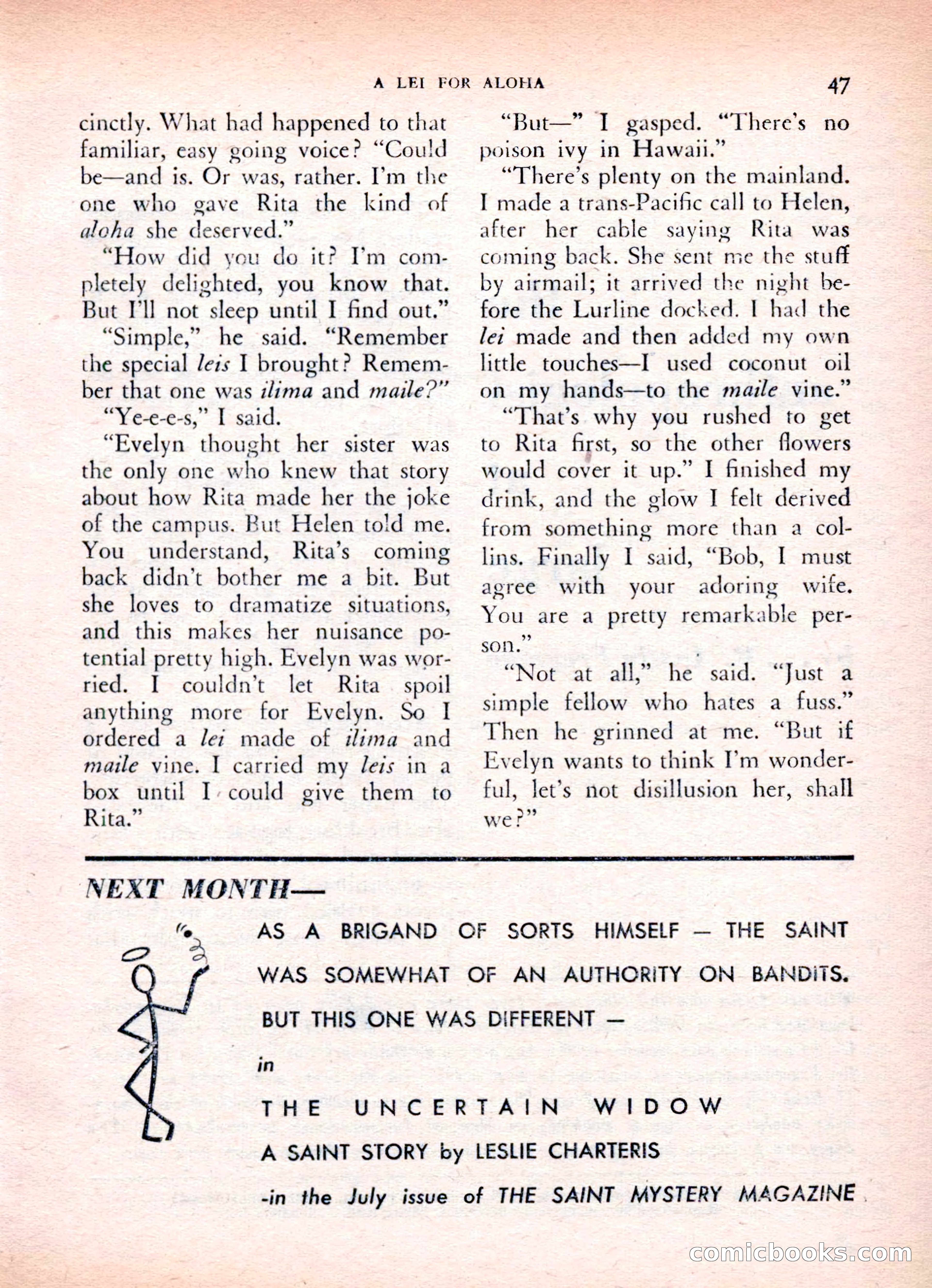 The Saint Mystery Magazine, Vol. 16, No. 2 — page 49 of 132
