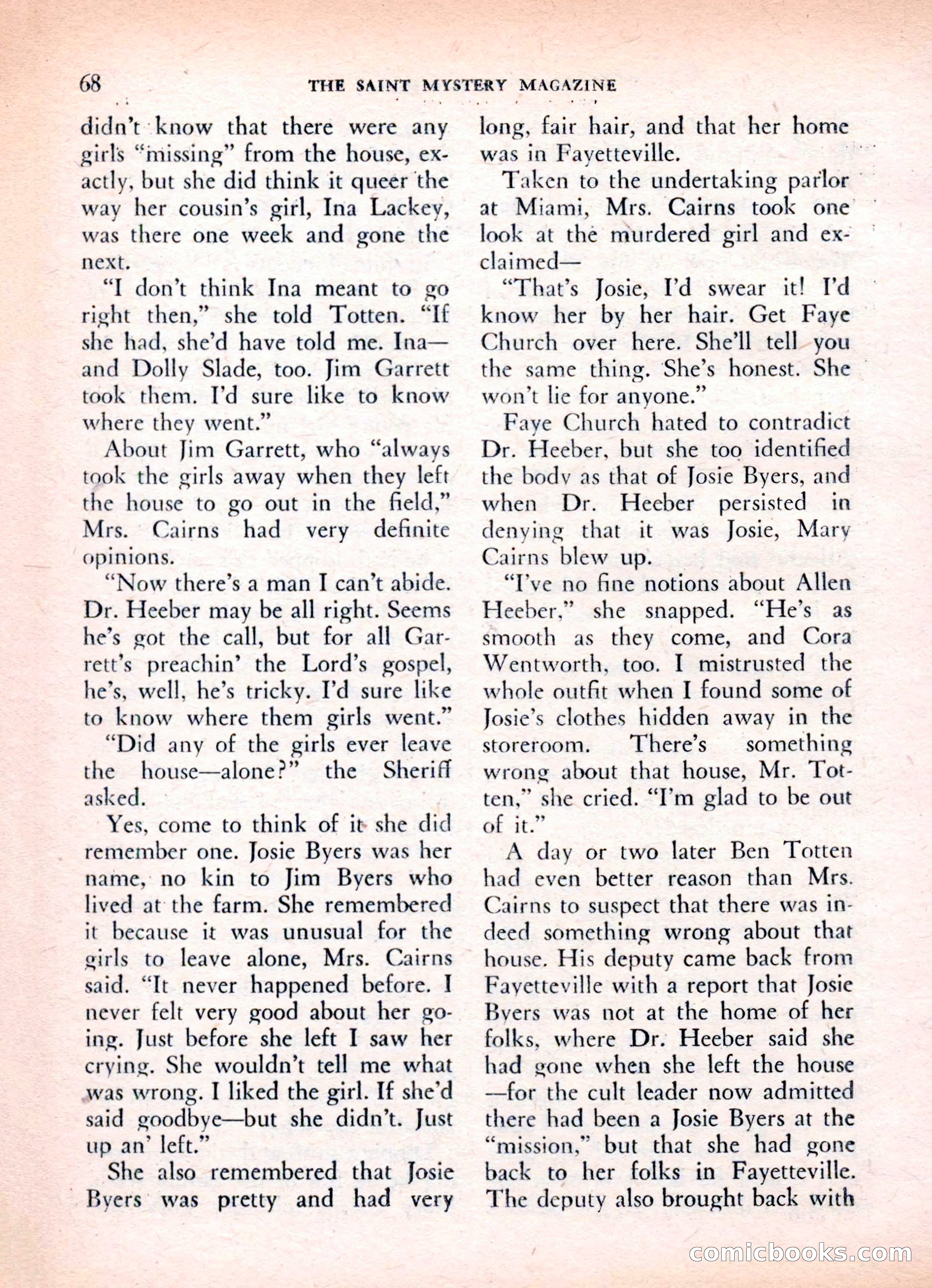 The Saint Mystery Magazine, Vol. 16, No. 2 — page 70 of 132