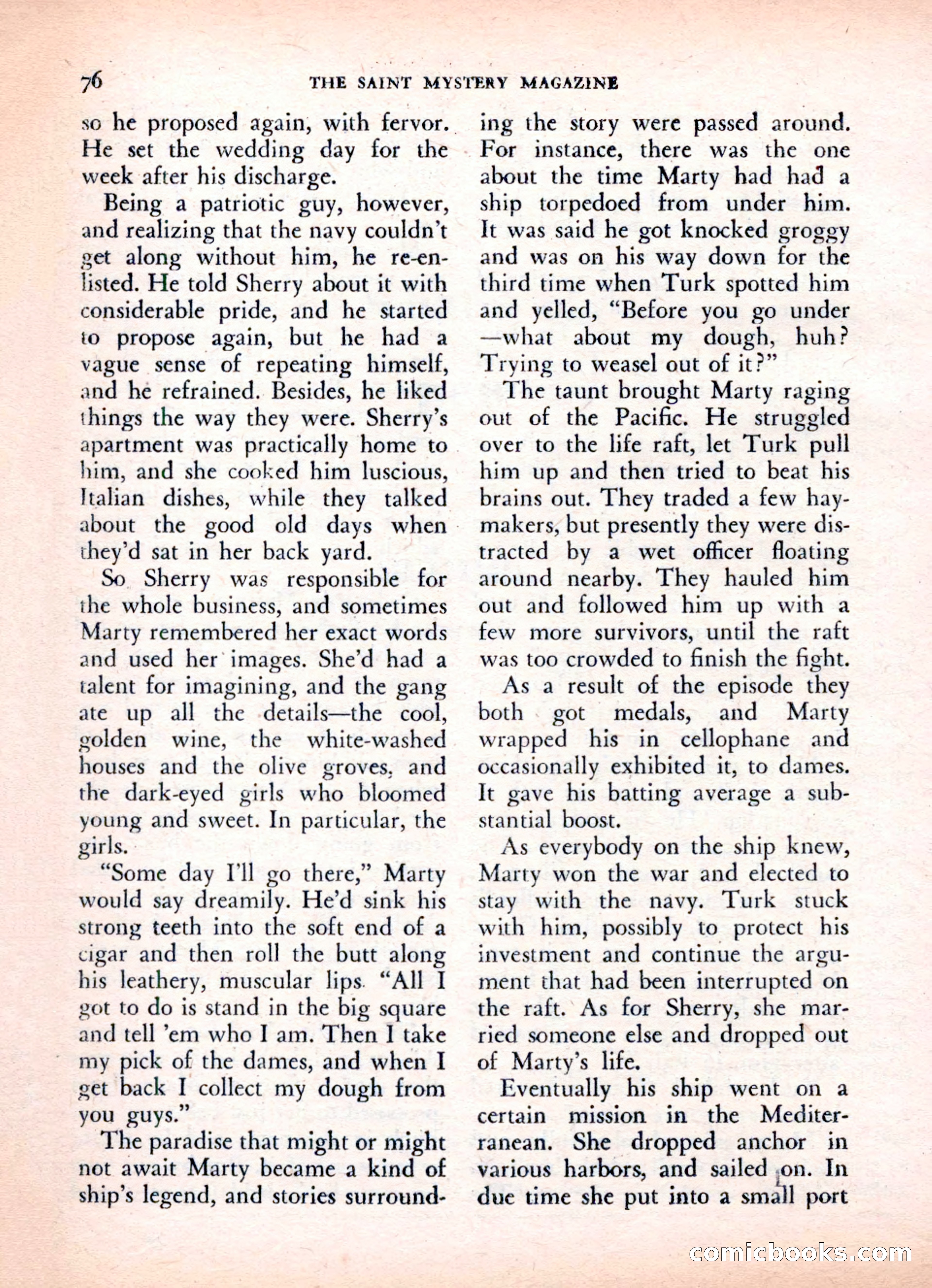 The Saint Mystery Magazine, Vol. 16, No. 2 — page 78 of 132