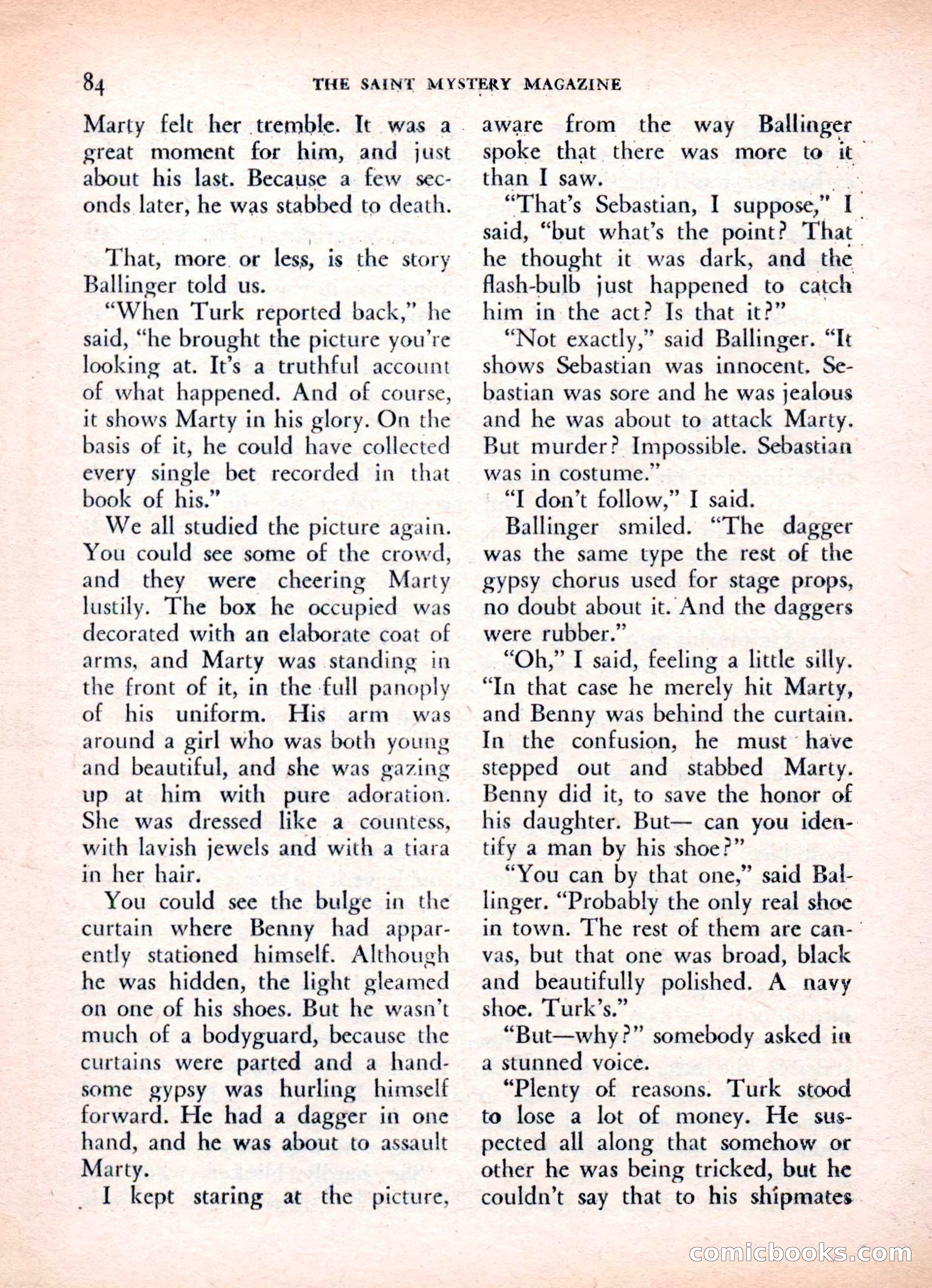 The Saint Mystery Magazine, Vol. 16, No. 2 — page 86 of 132