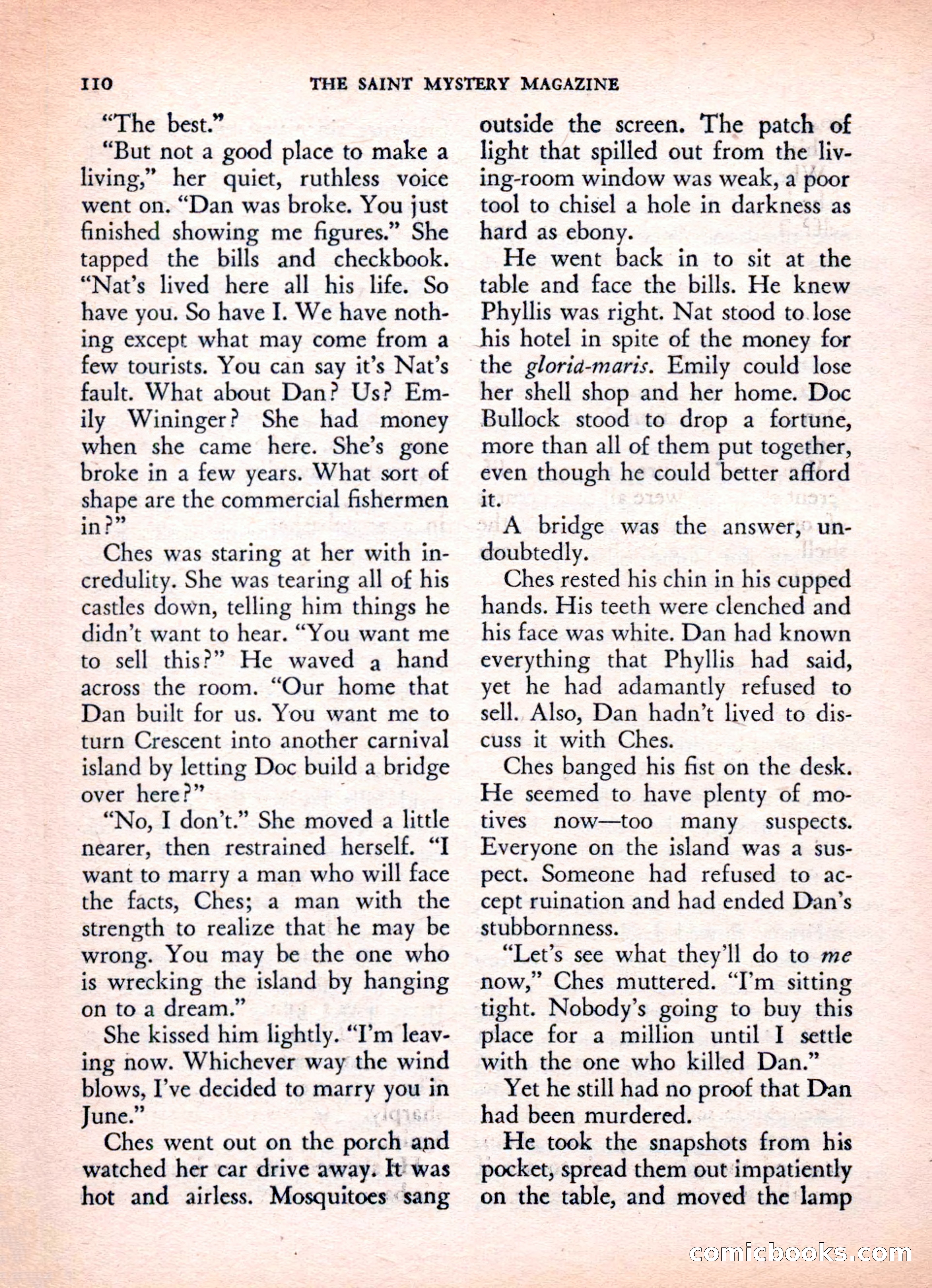 The Saint Mystery Magazine, Vol. 16, No. 2 — page 112 of 132
