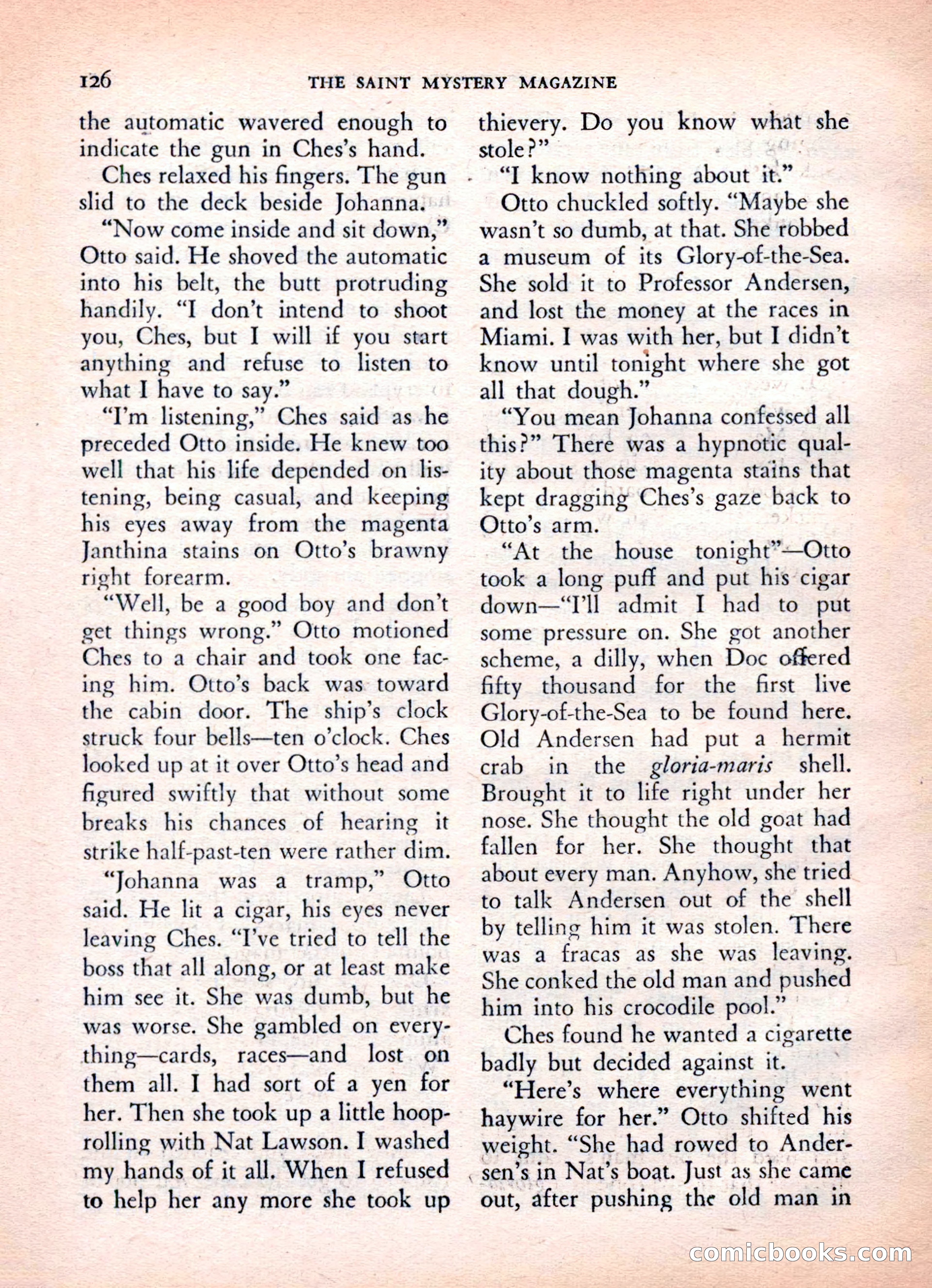 The Saint Mystery Magazine, Vol. 16, No. 2 — page 128 of 132