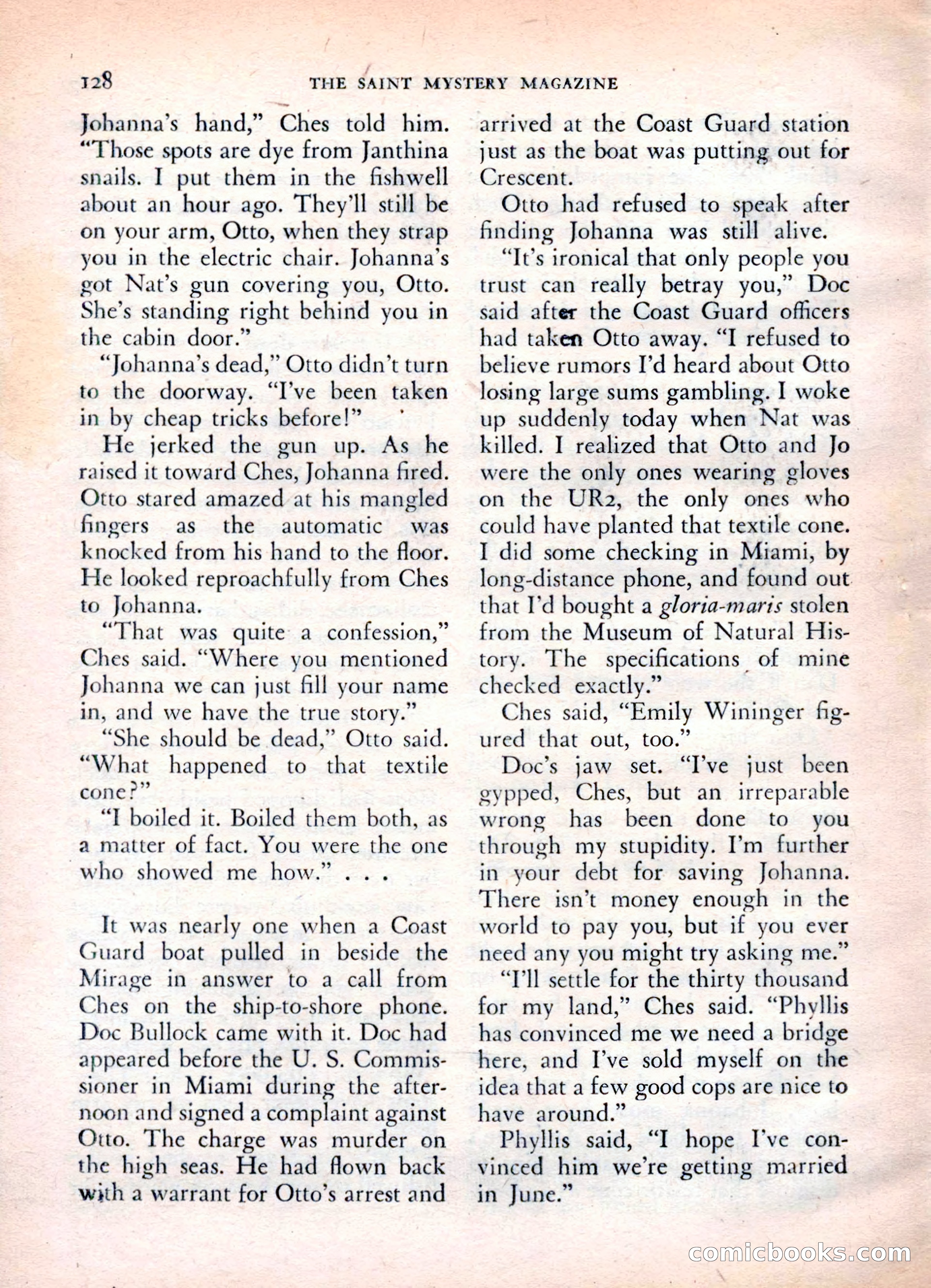 The Saint Mystery Magazine, Vol. 16, No. 2 — page 130 of 132