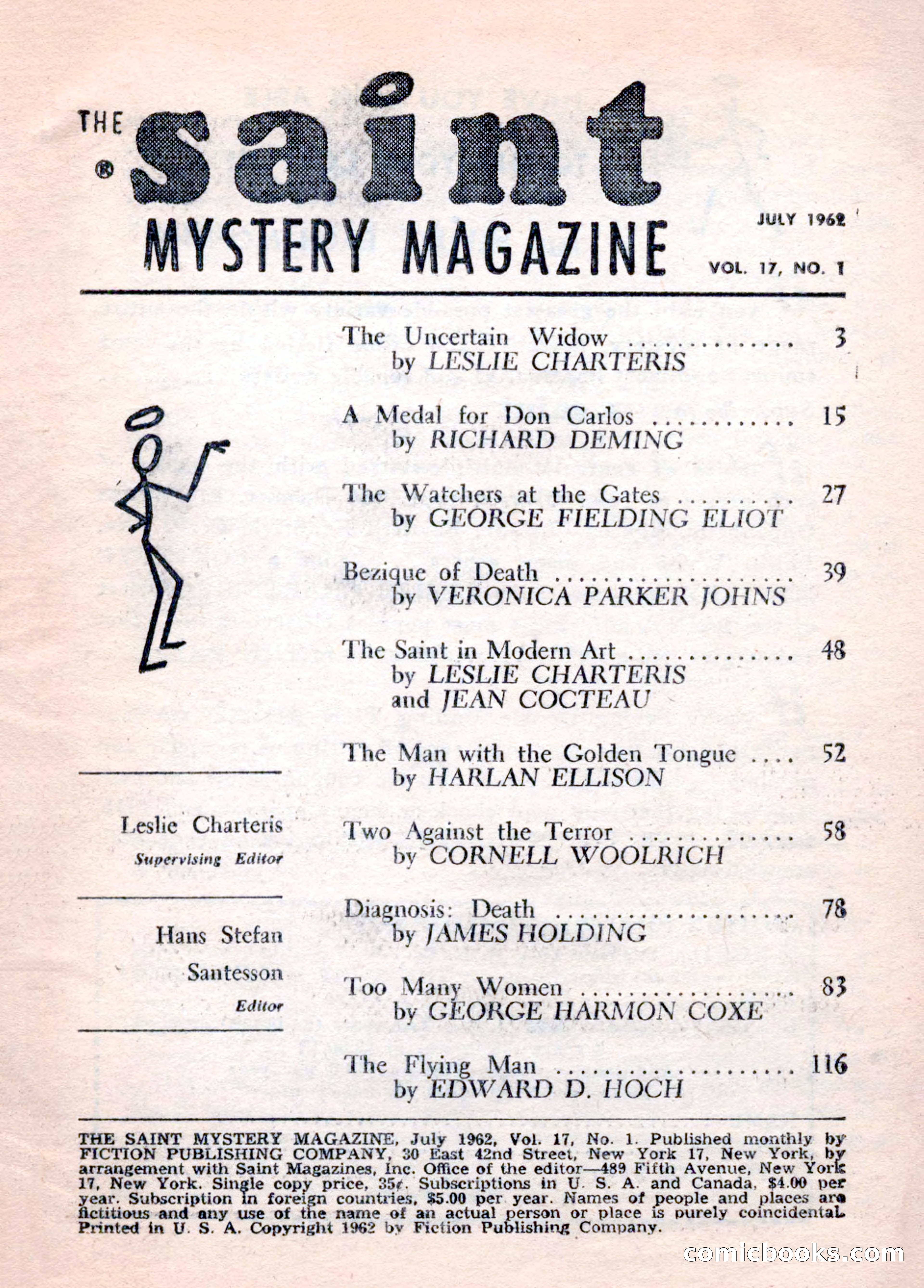 The Saint Mystery Magazine, July 1962 — page 3 of 132