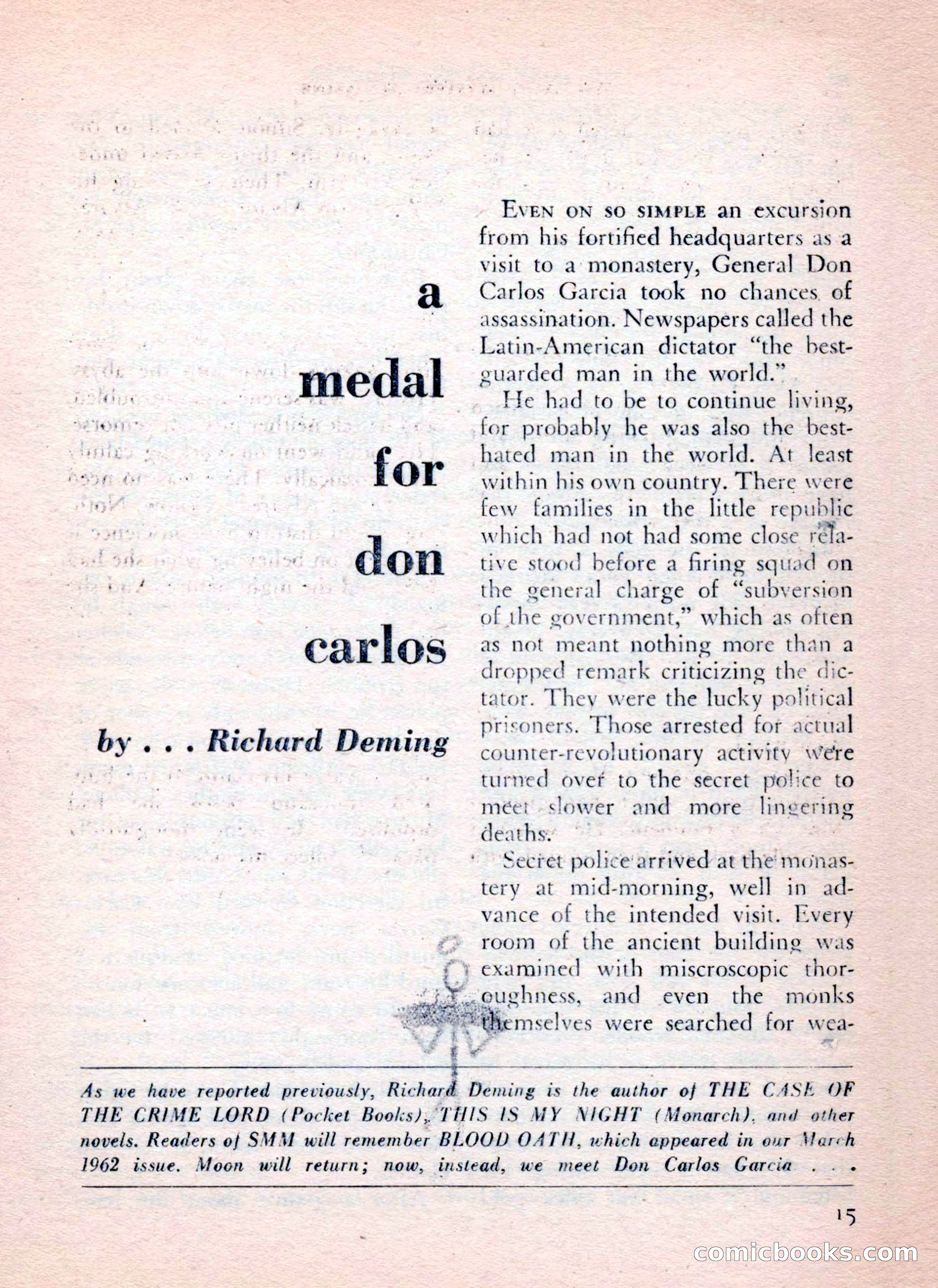 The Saint Mystery Magazine, July 1962 — page 17 of 132
