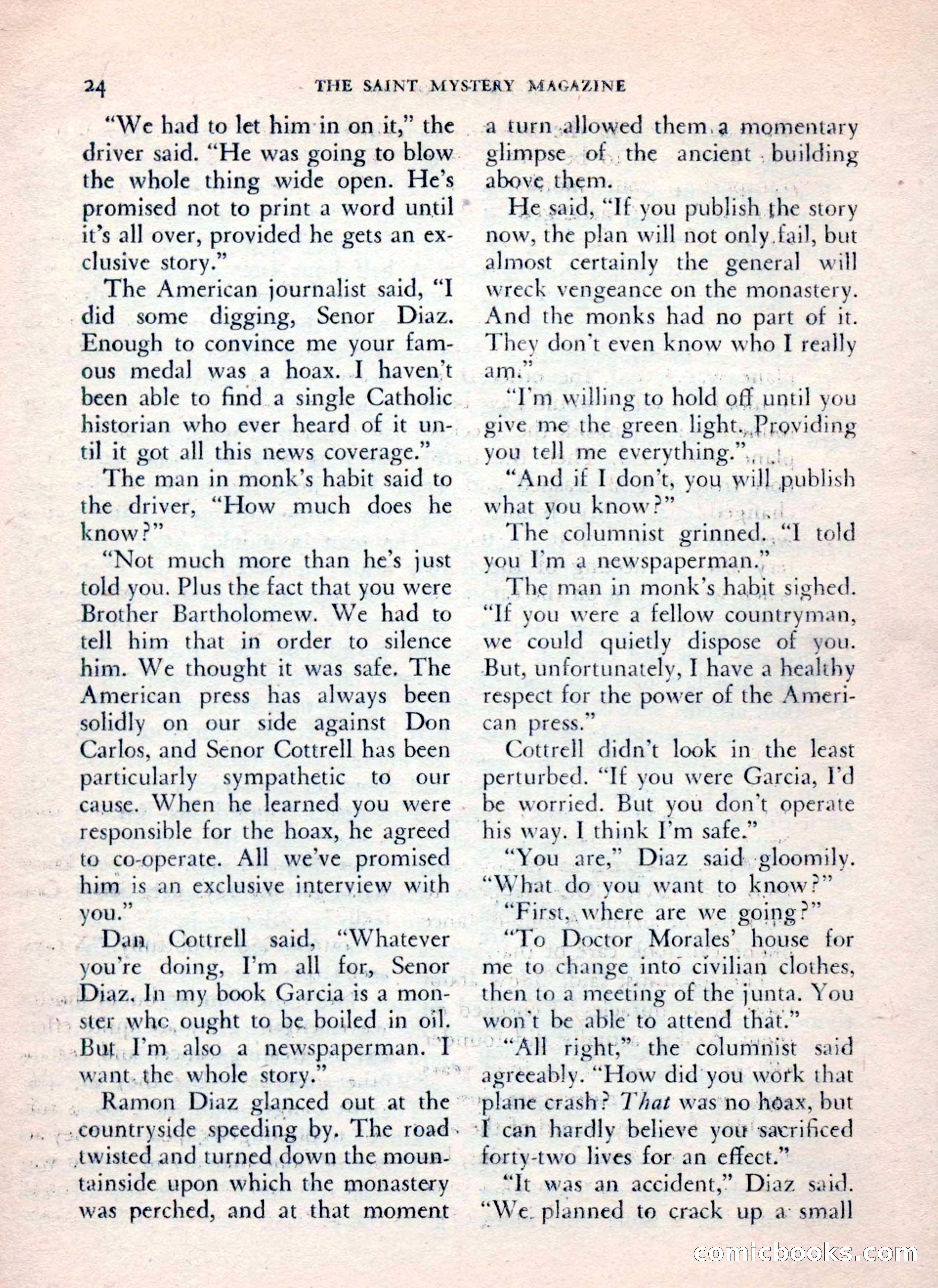 The Saint Mystery Magazine, July 1962 — page 26 of 132