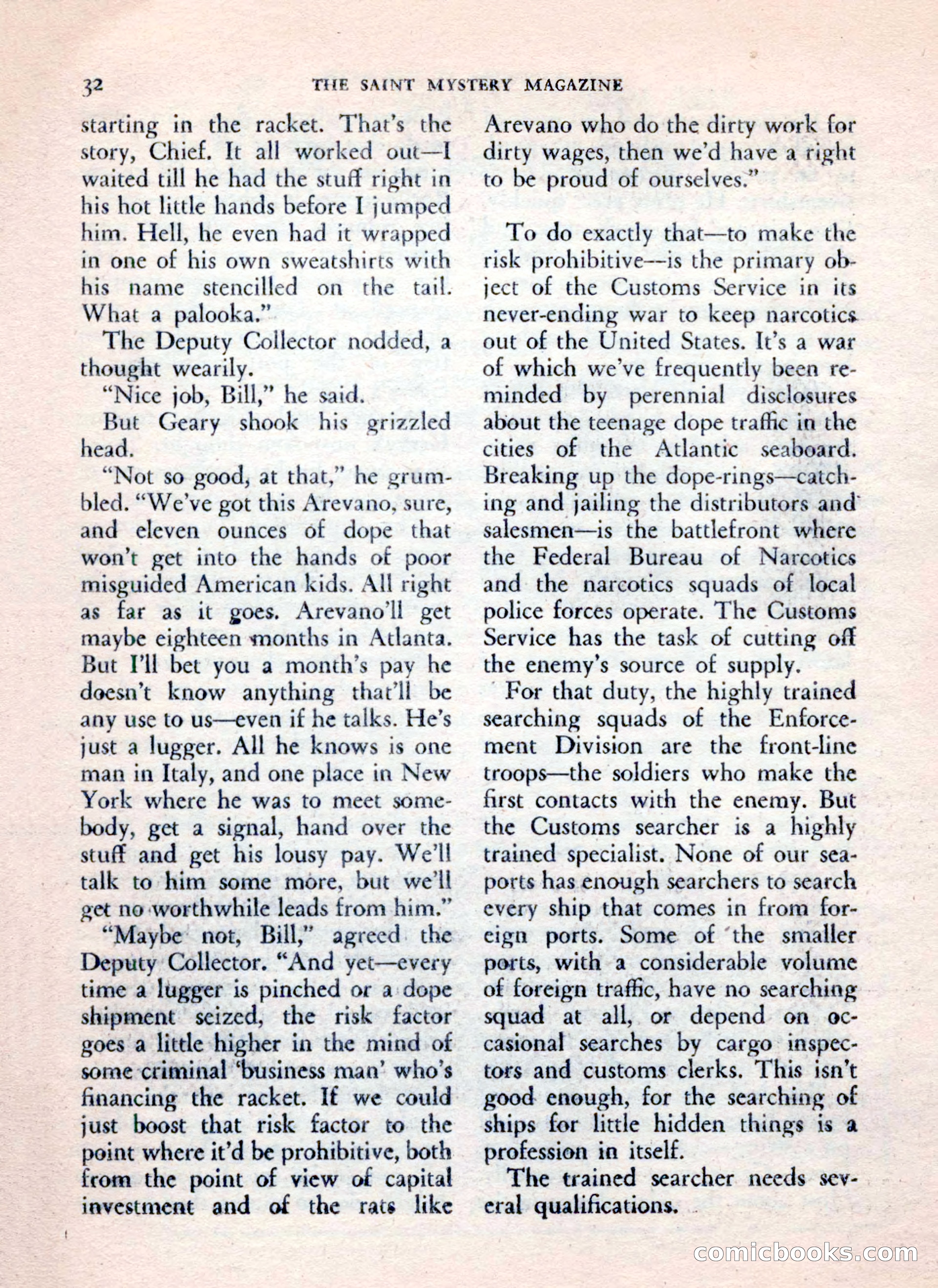 The Saint Mystery Magazine, July 1962 — page 34 of 132