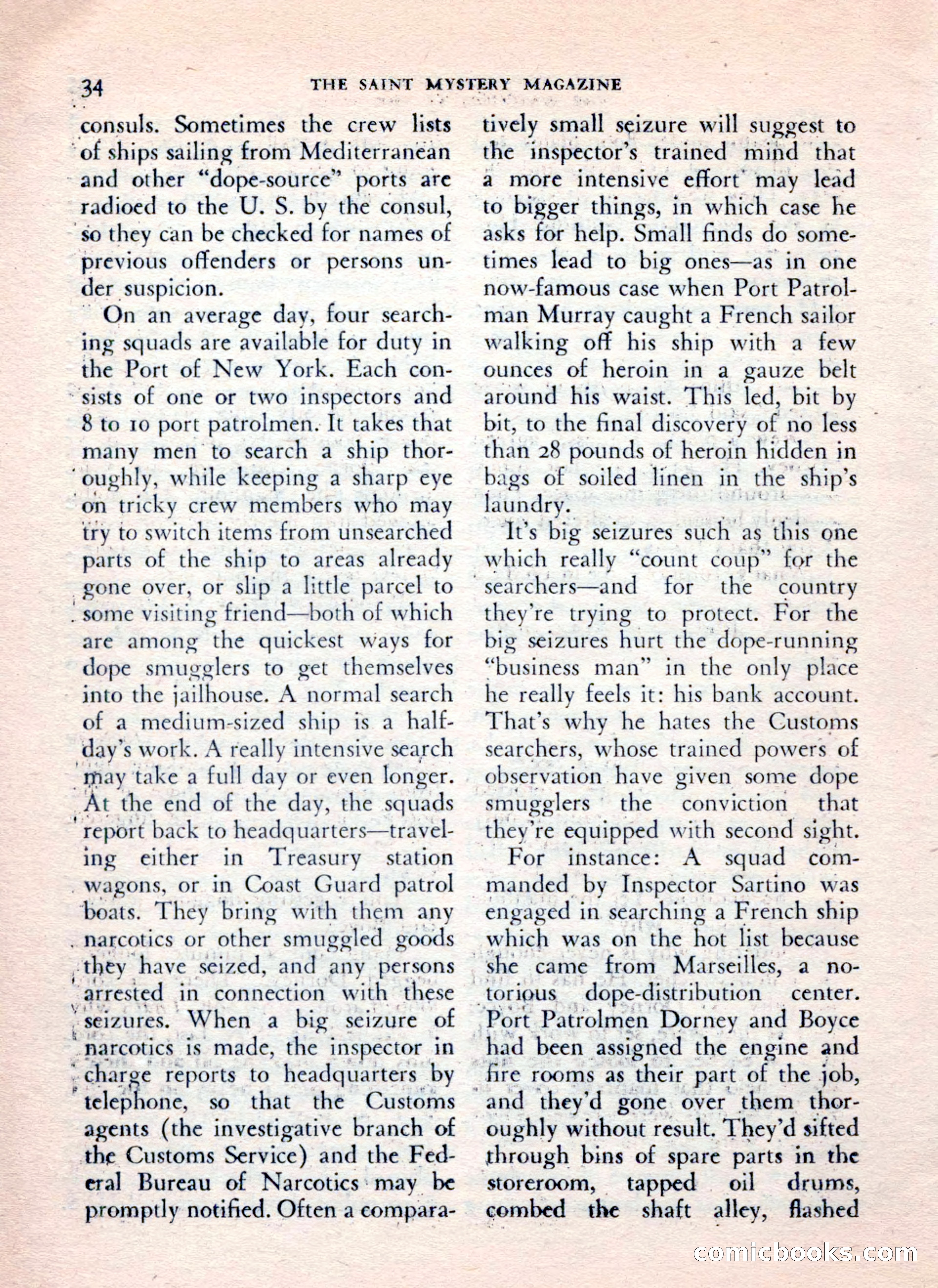 The Saint Mystery Magazine, July 1962 — page 36 of 132