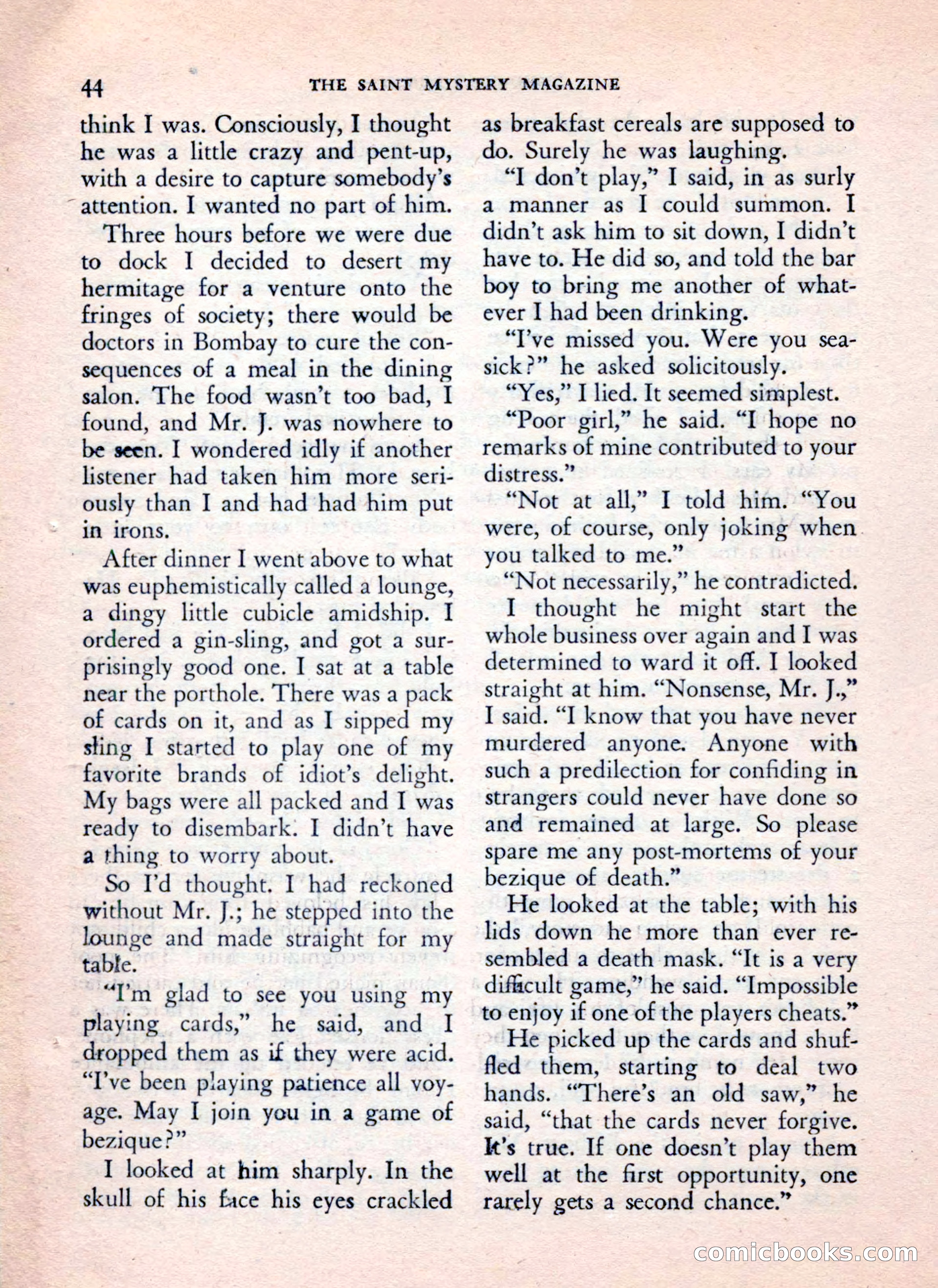 The Saint Mystery Magazine, July 1962 — page 46 of 132
