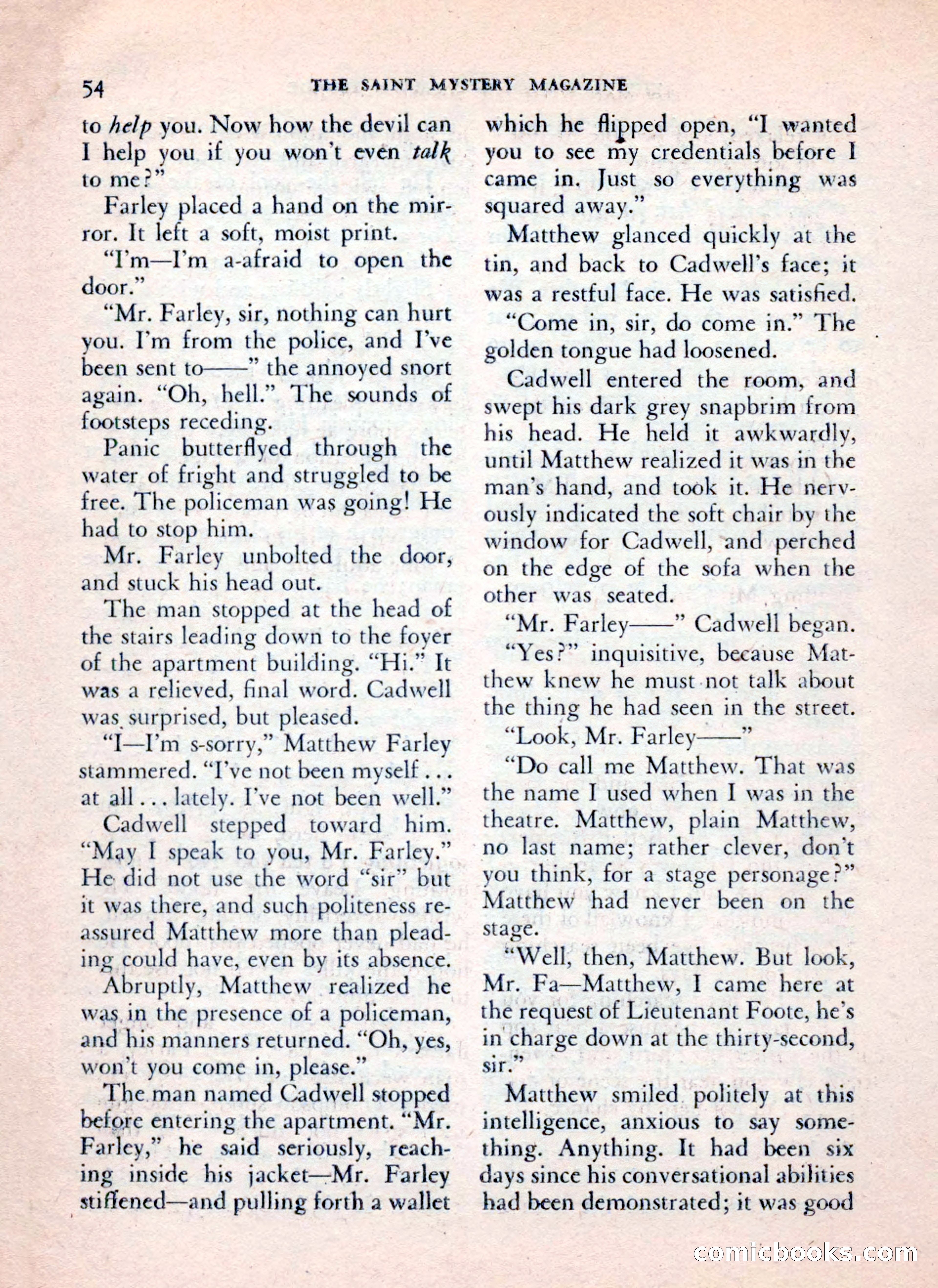 The Saint Mystery Magazine, July 1962 — page 56 of 132