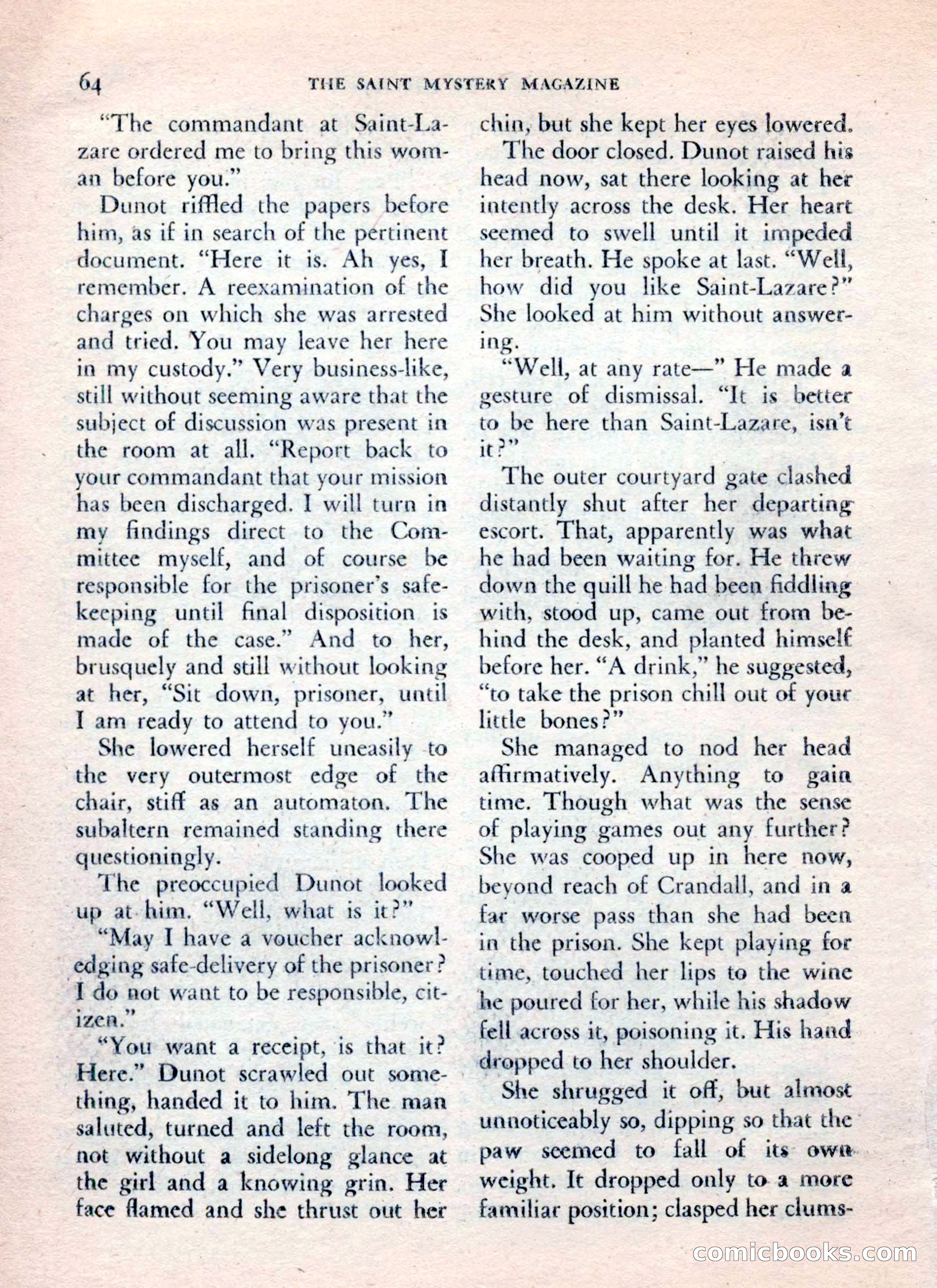 The Saint Mystery Magazine, July 1962 — page 66 of 132