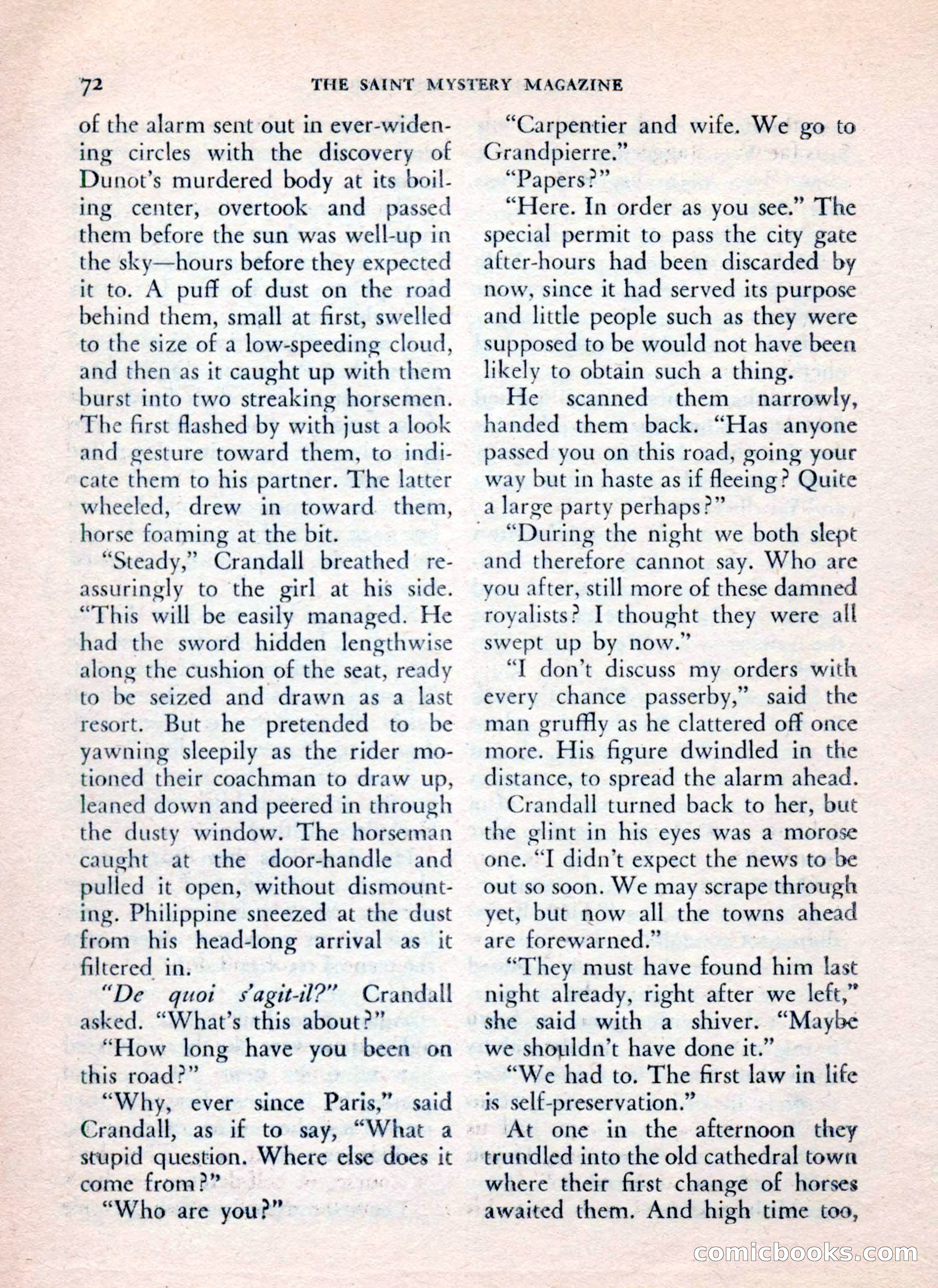 The Saint Mystery Magazine, July 1962 — page 74 of 132