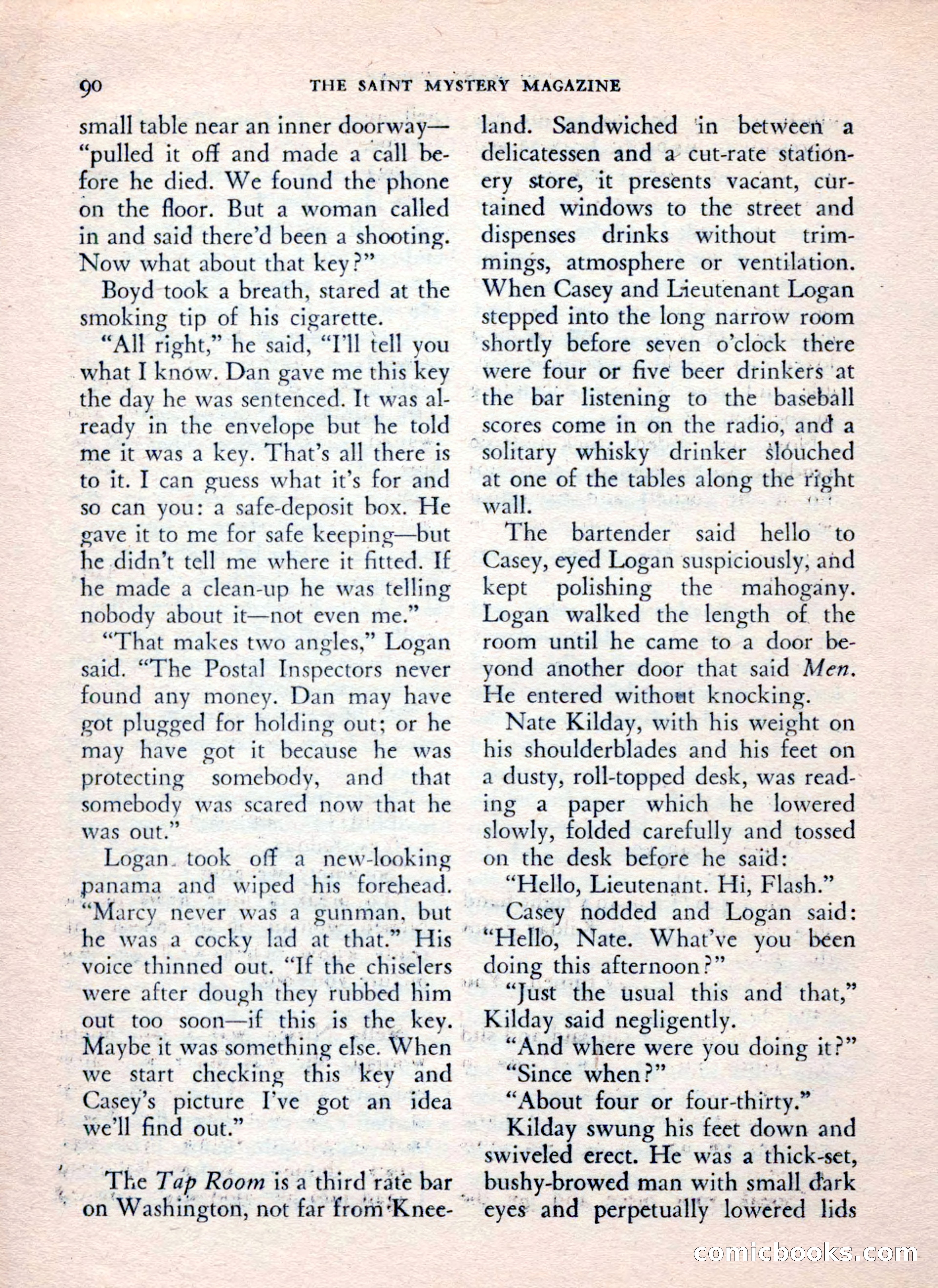 The Saint Mystery Magazine, July 1962 — page 92 of 132