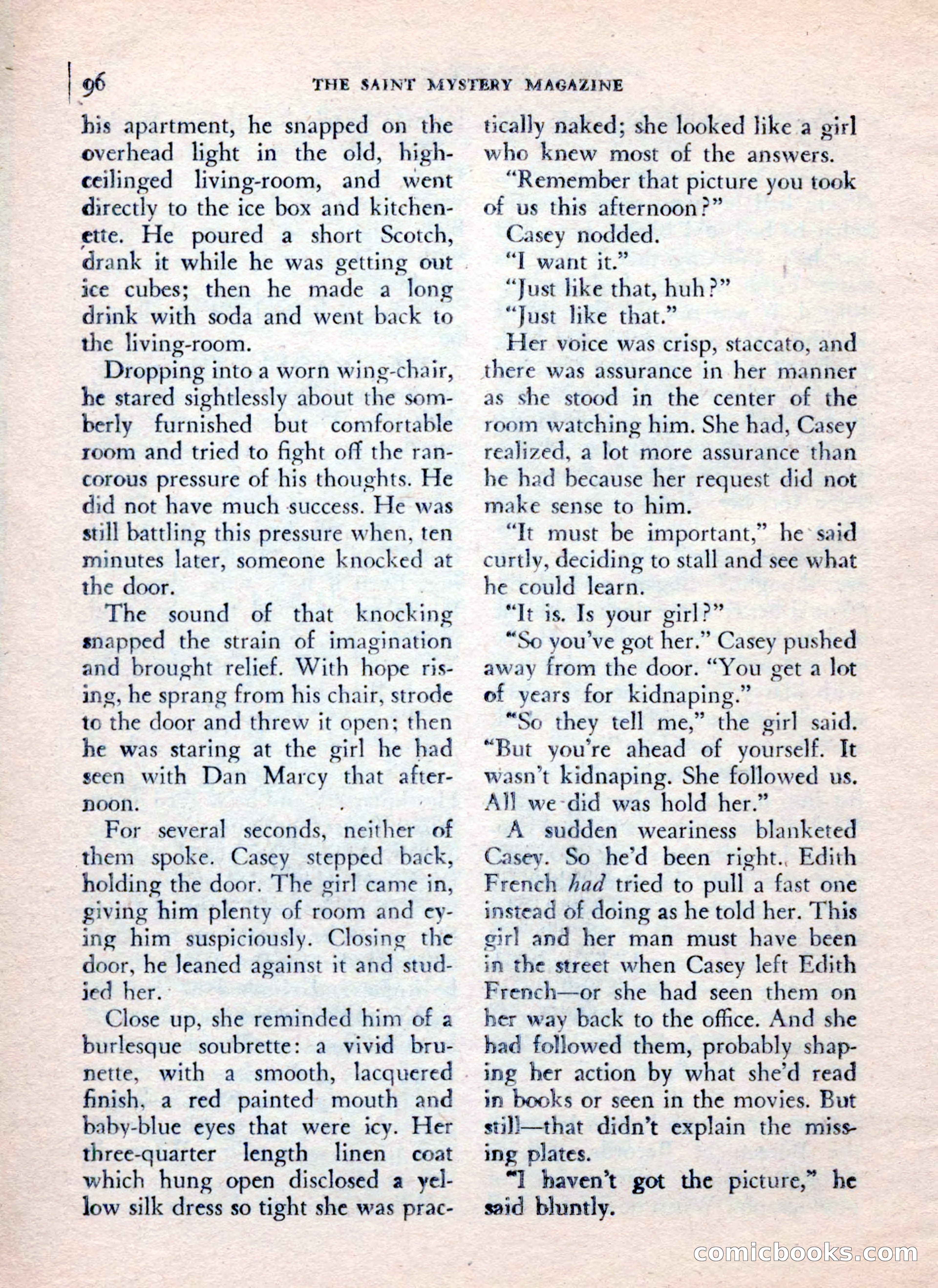 The Saint Mystery Magazine, July 1962 — page 98 of 132