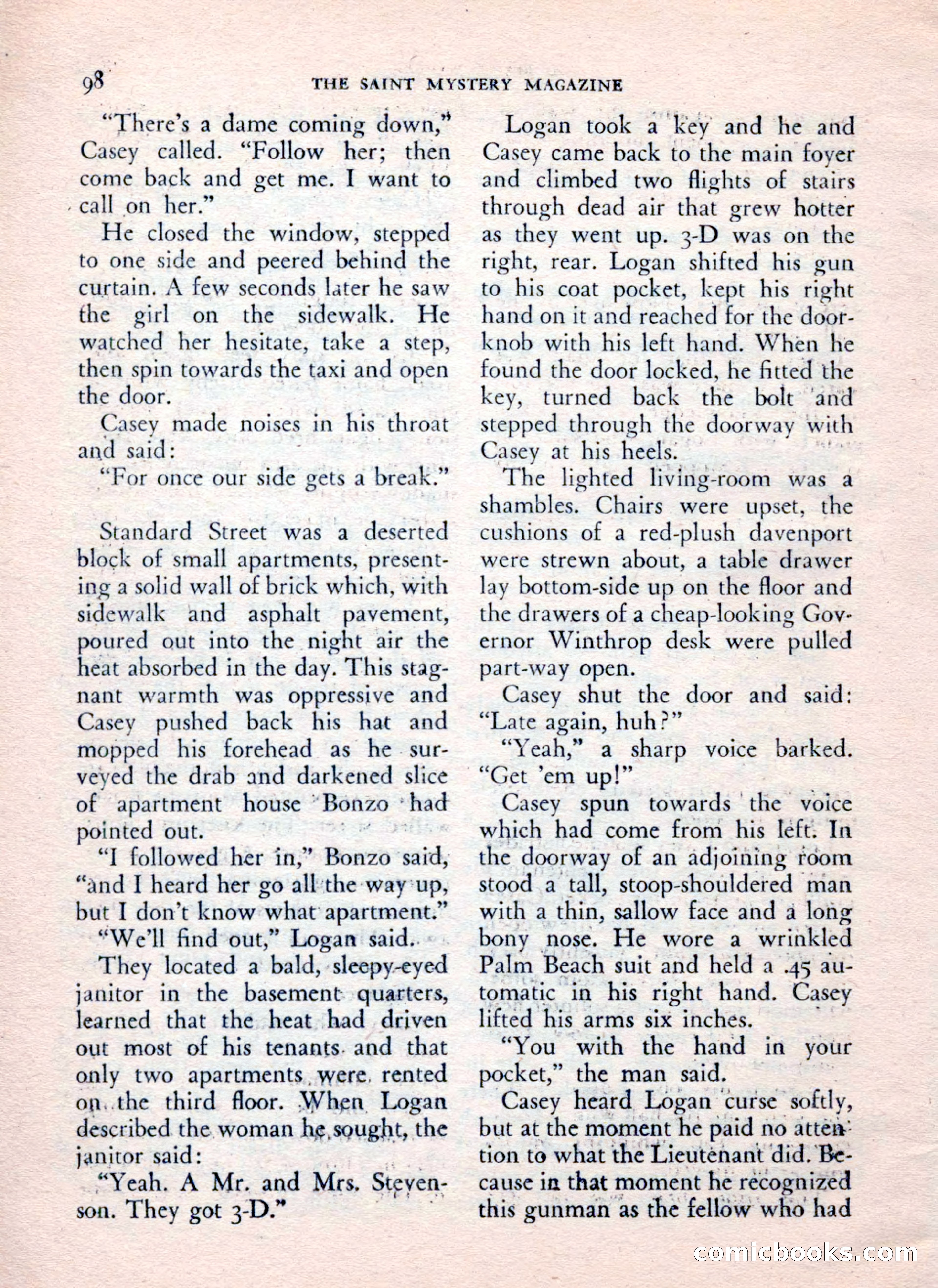 The Saint Mystery Magazine, July 1962 — page 100 of 132