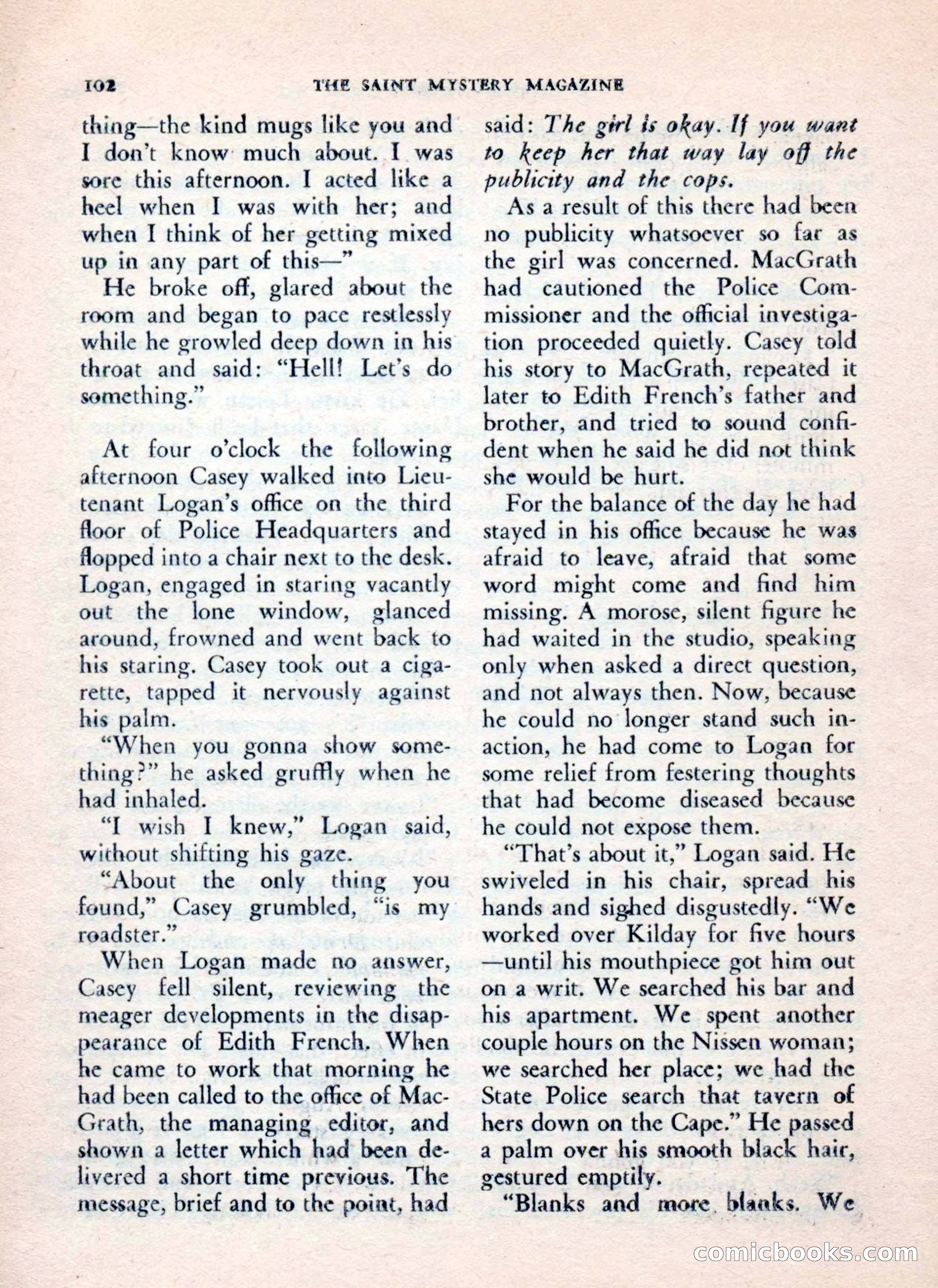 The Saint Mystery Magazine, July 1962 — page 104 of 132