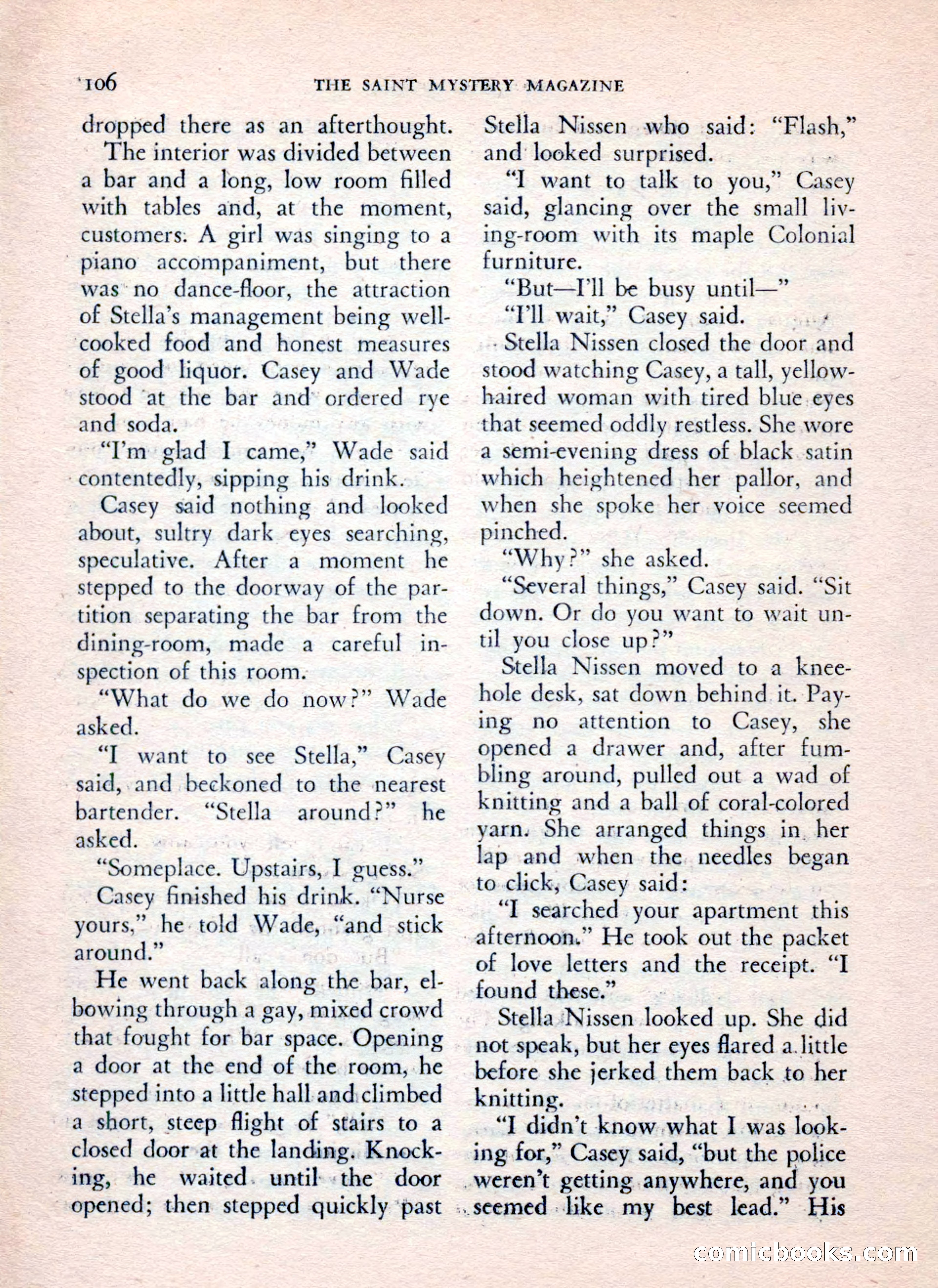 The Saint Mystery Magazine, July 1962 — page 108 of 132