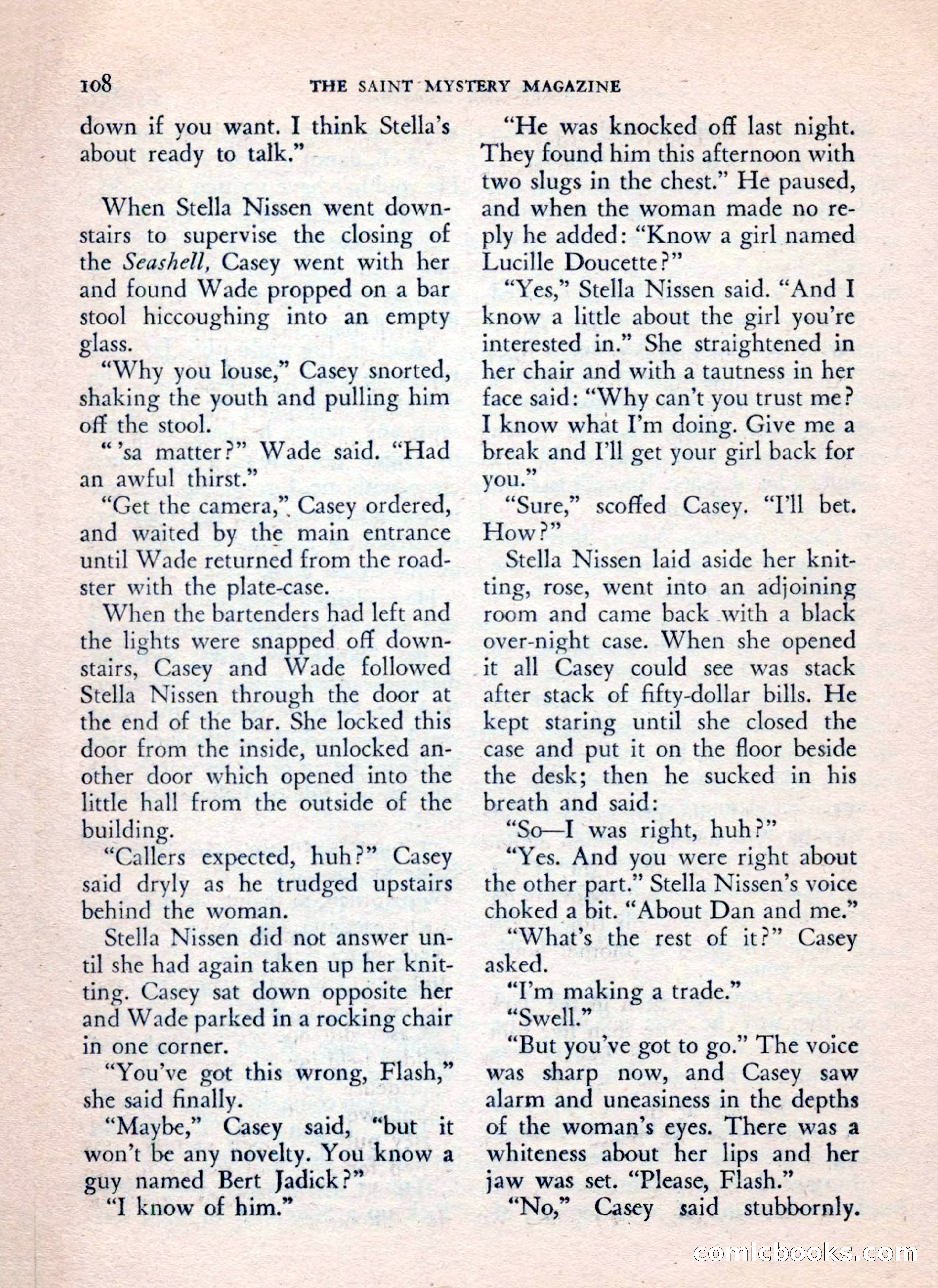 The Saint Mystery Magazine, July 1962 — page 110 of 132