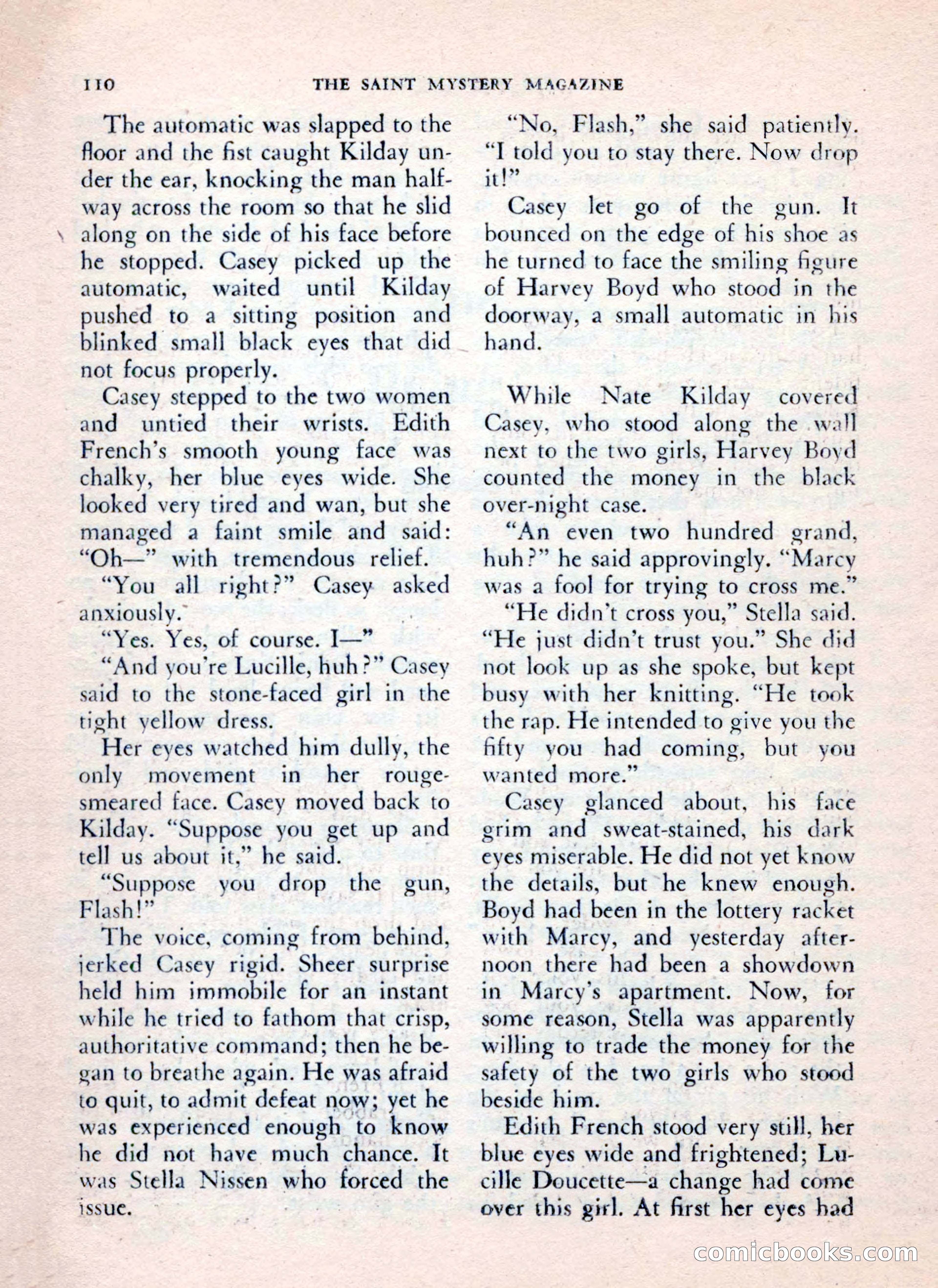The Saint Mystery Magazine, July 1962 — page 112 of 132