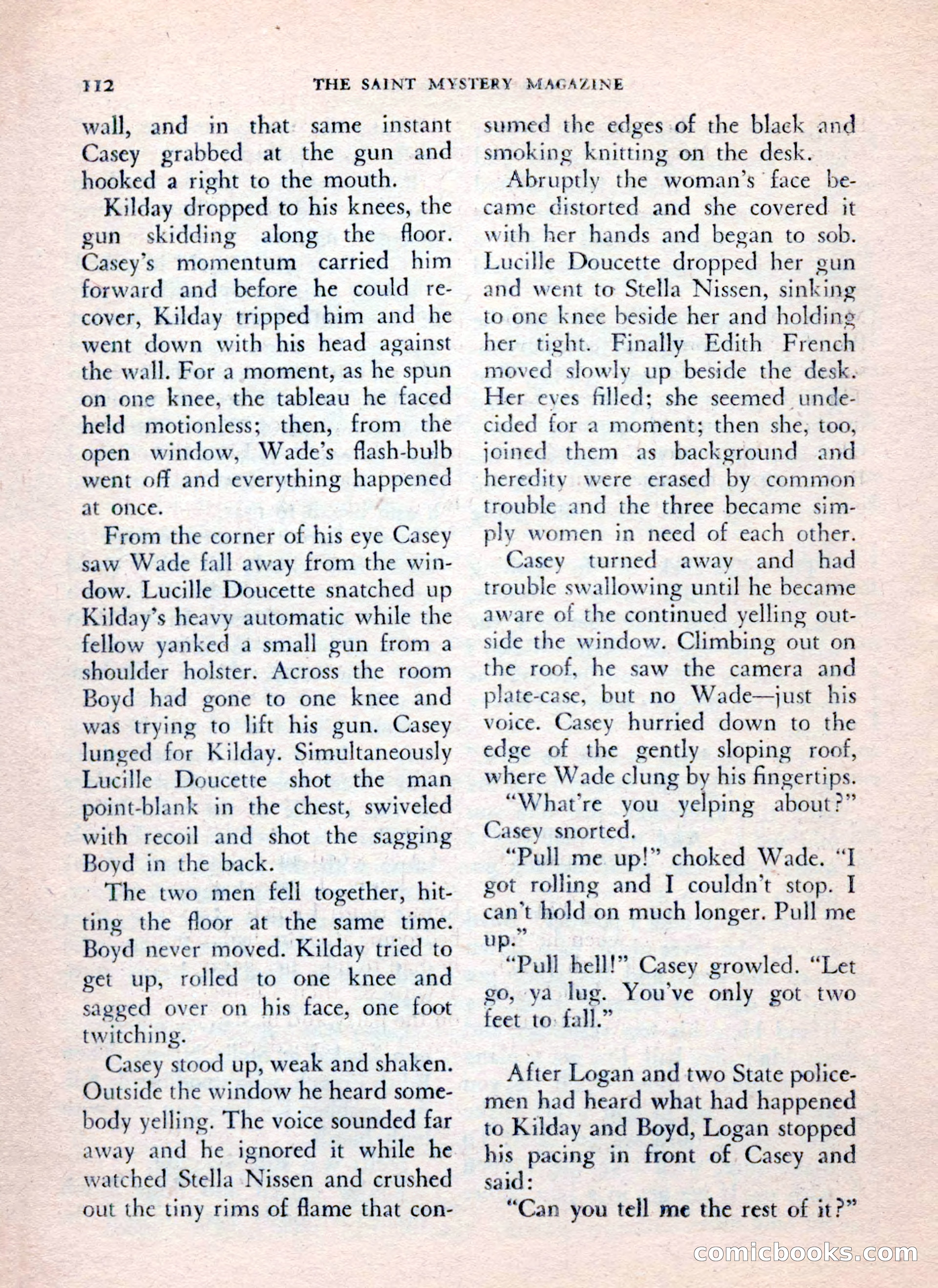 The Saint Mystery Magazine, July 1962 — page 114 of 132