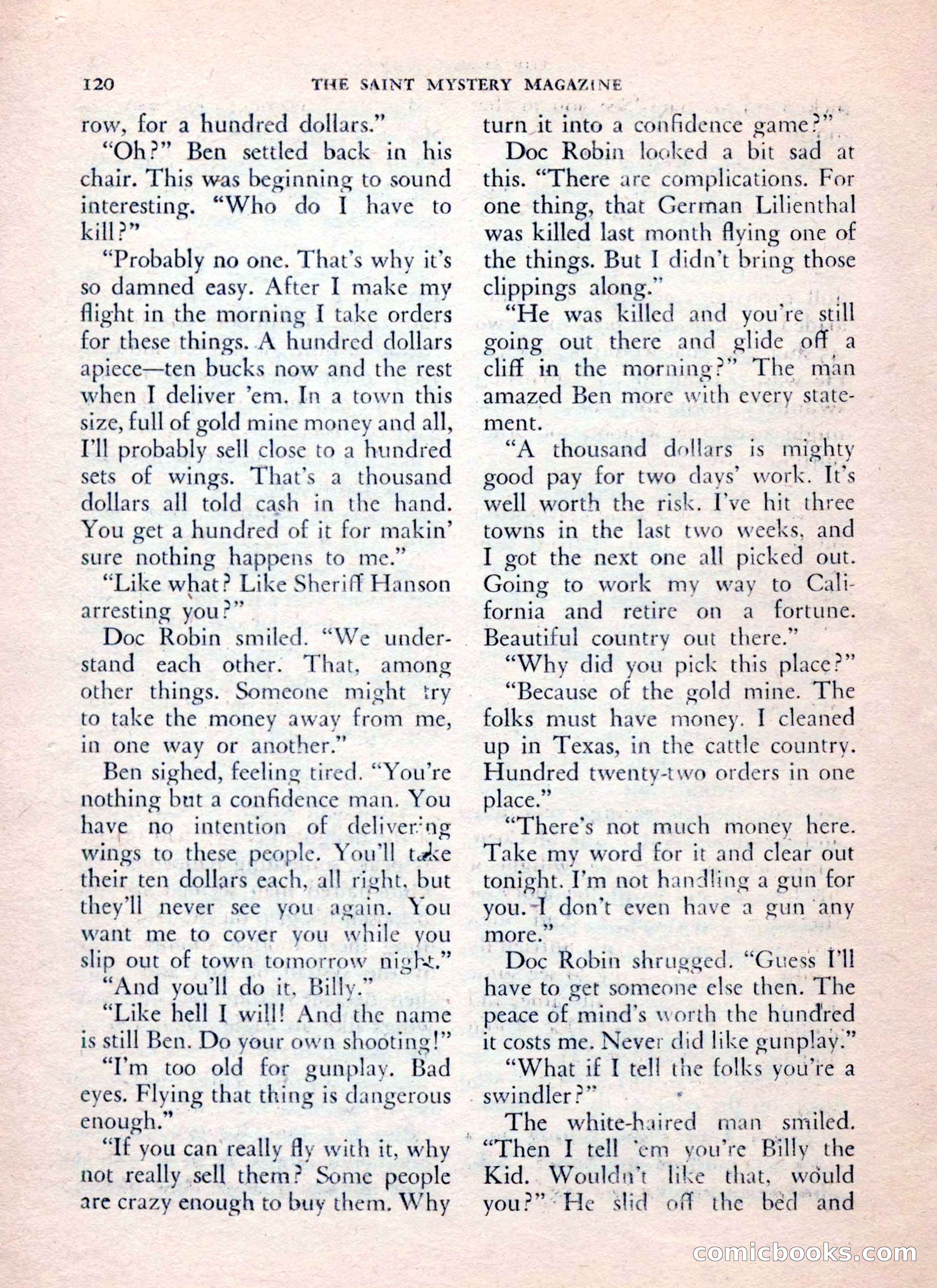 The Saint Mystery Magazine, July 1962 — page 122 of 132