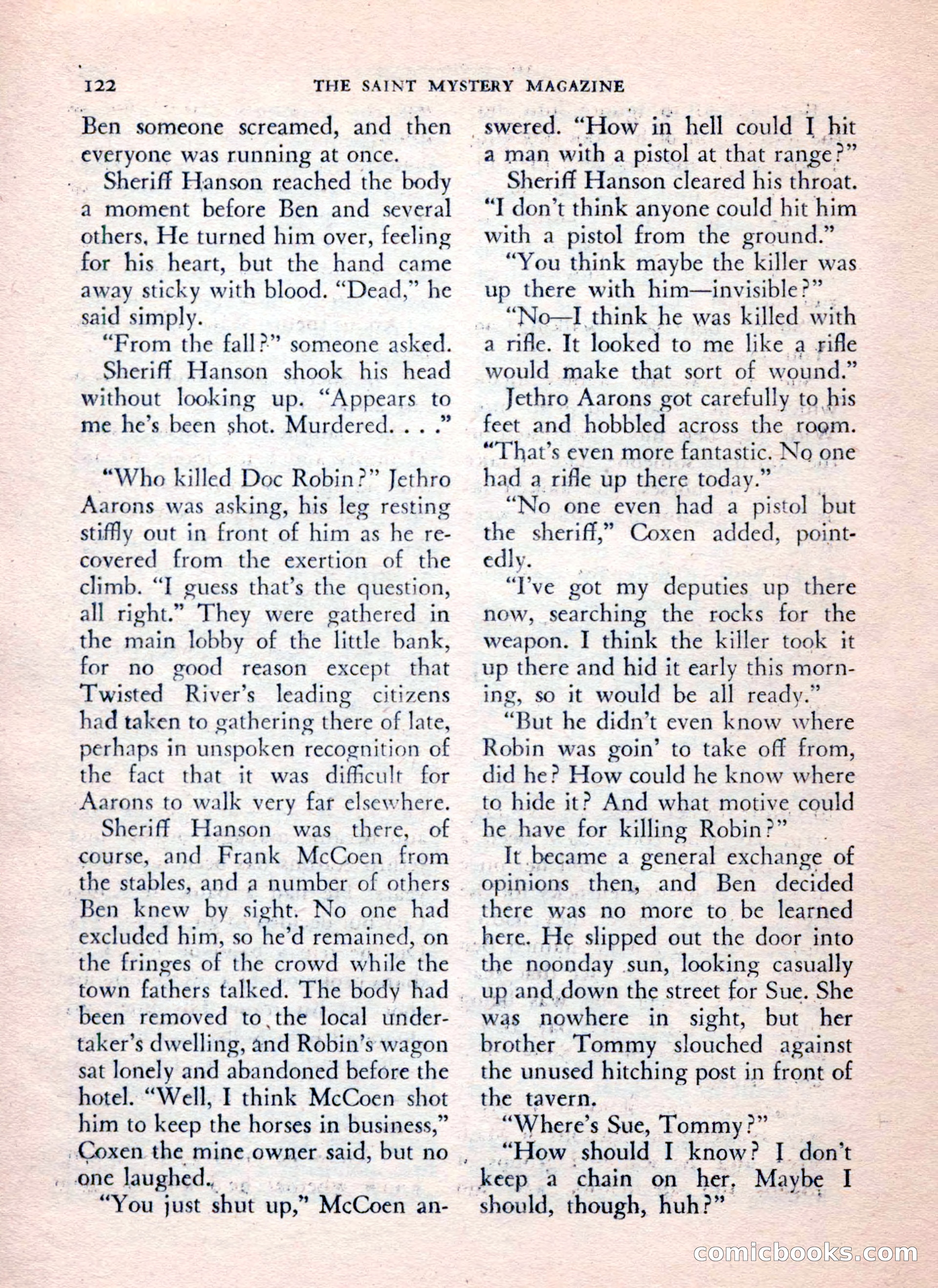 The Saint Mystery Magazine, July 1962 — page 124 of 132