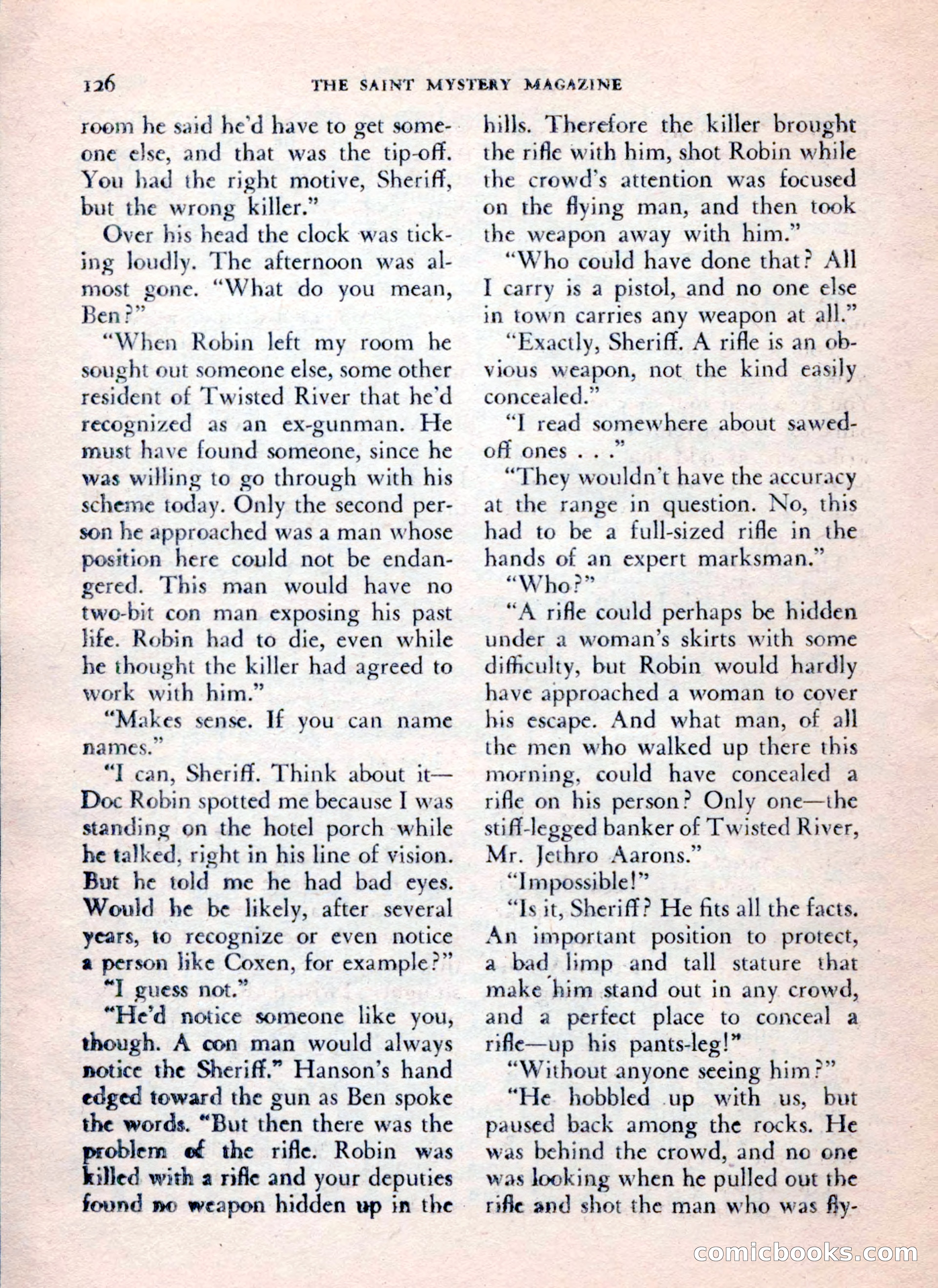 The Saint Mystery Magazine, July 1962 — page 128 of 132
