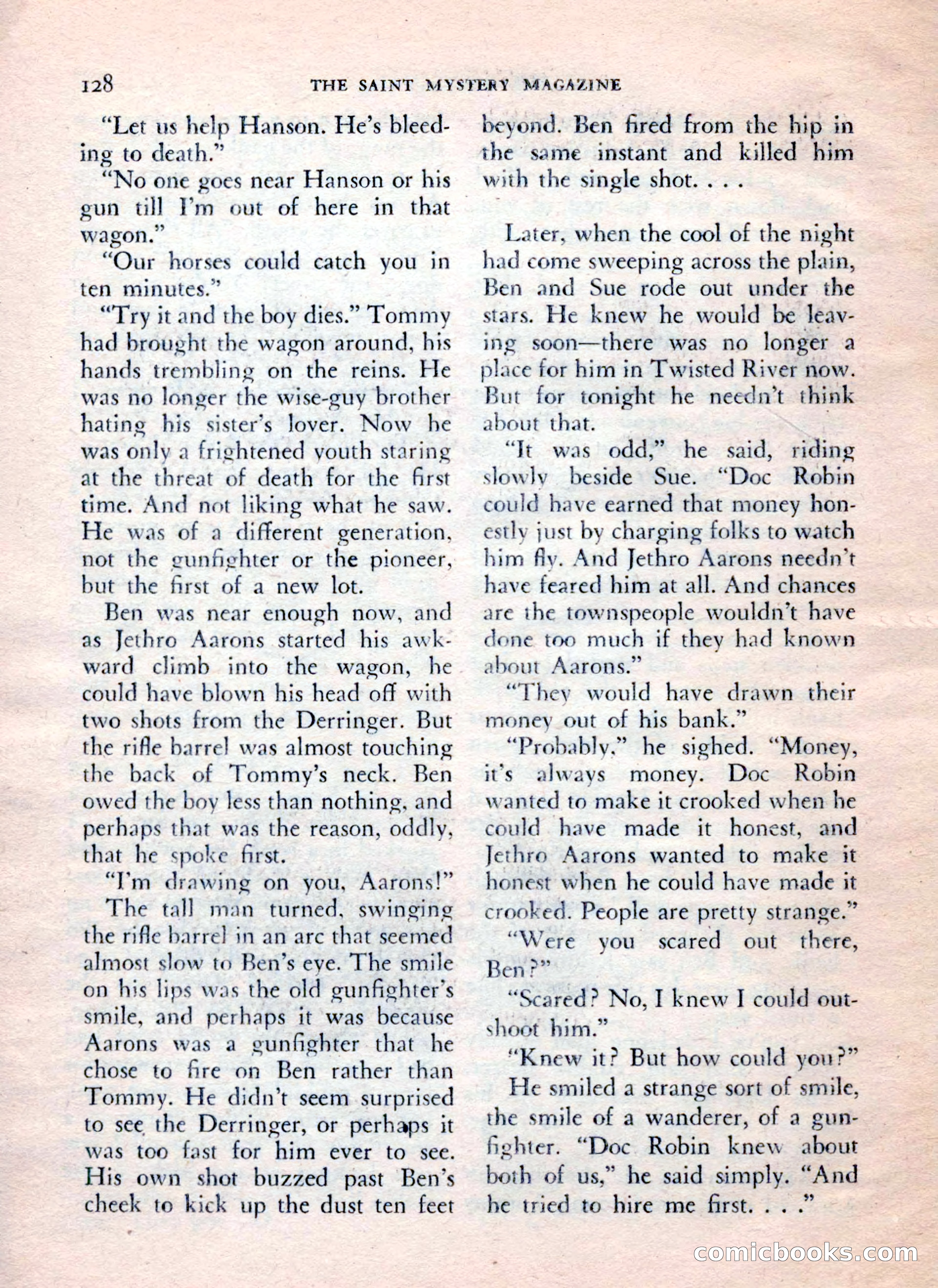 The Saint Mystery Magazine, July 1962 — page 130 of 132