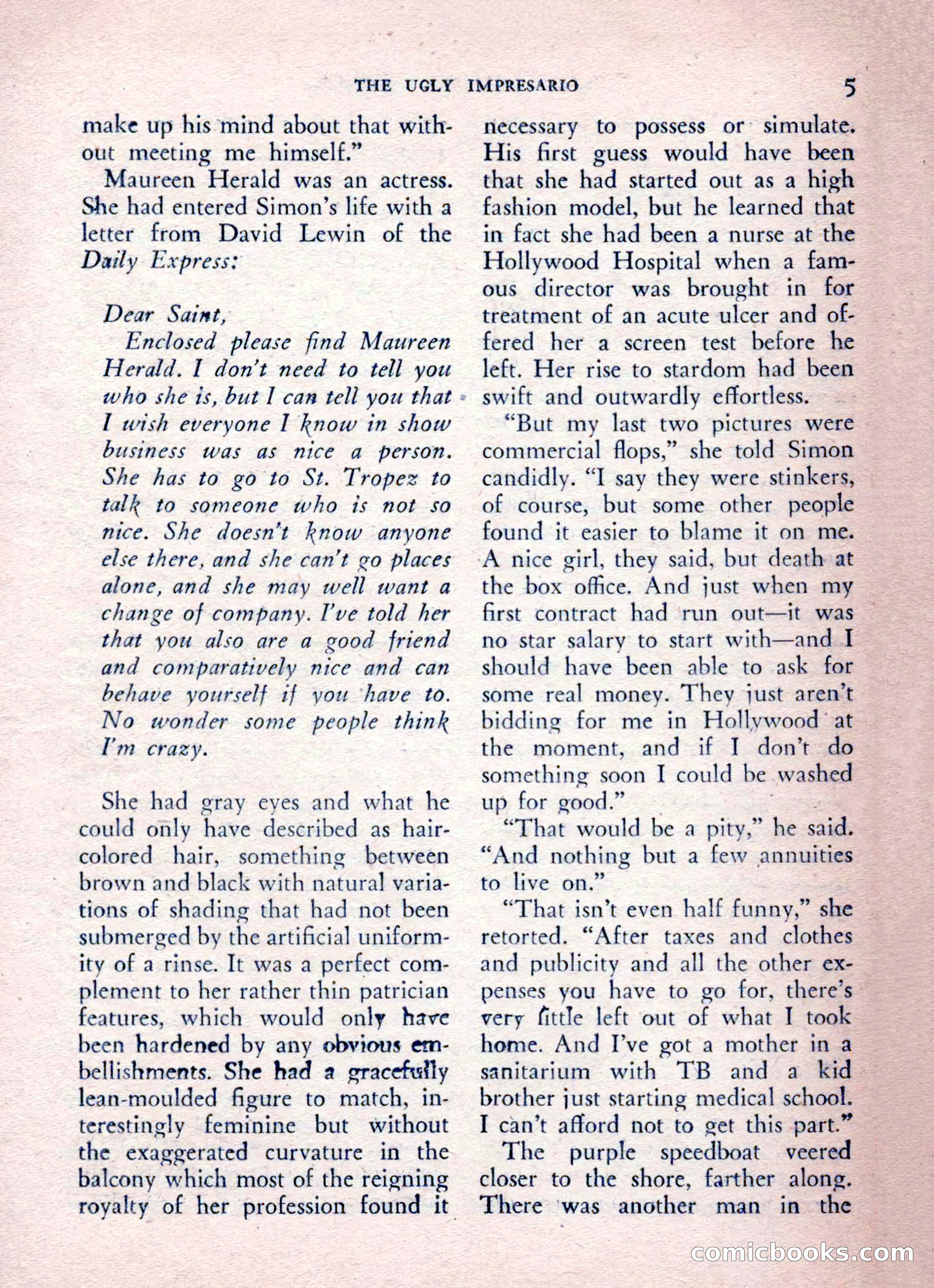 The Saint Mystery Magazine, August 1962 — page 7 of 132