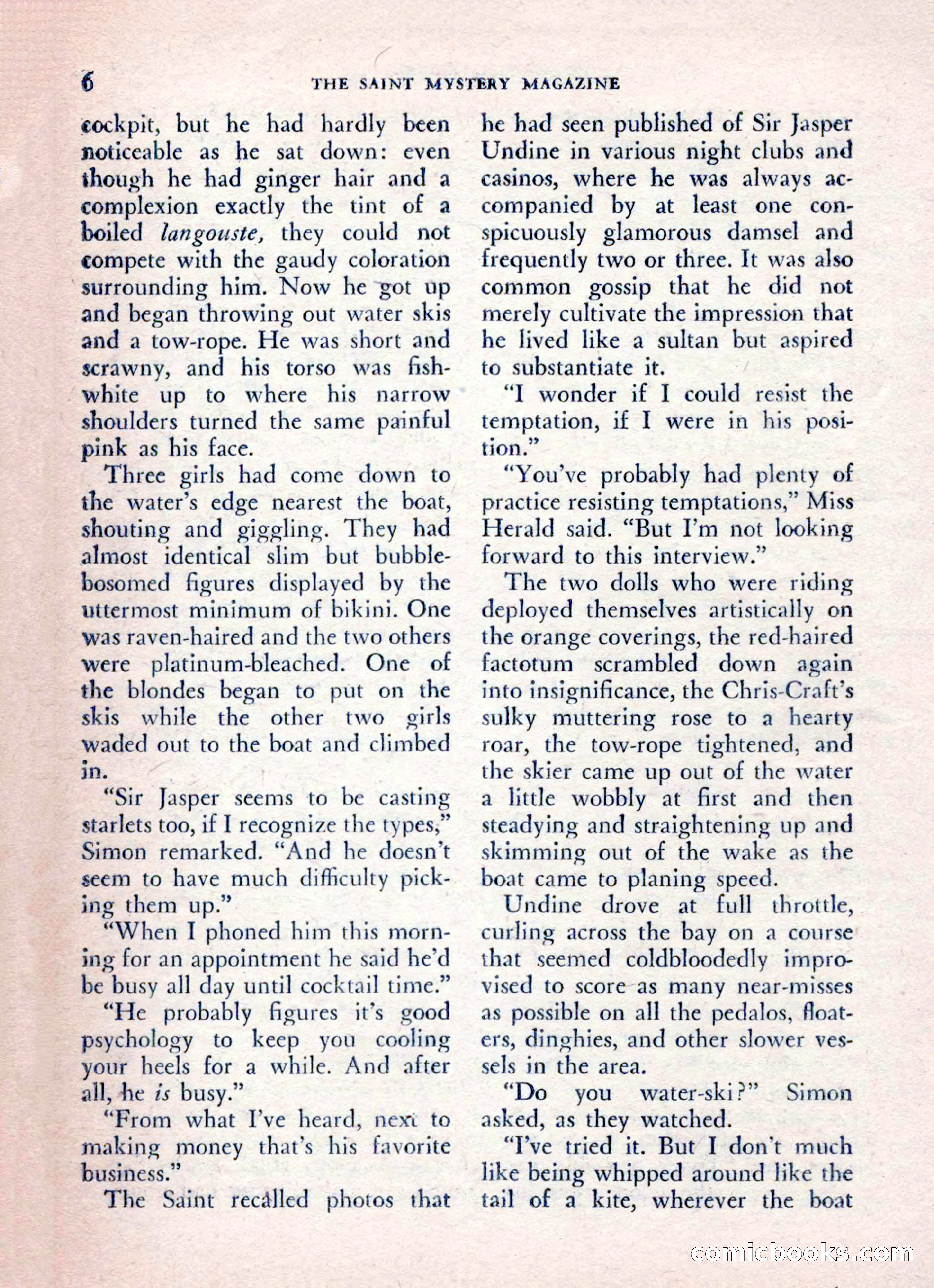 The Saint Mystery Magazine, August 1962 — page 8 of 132