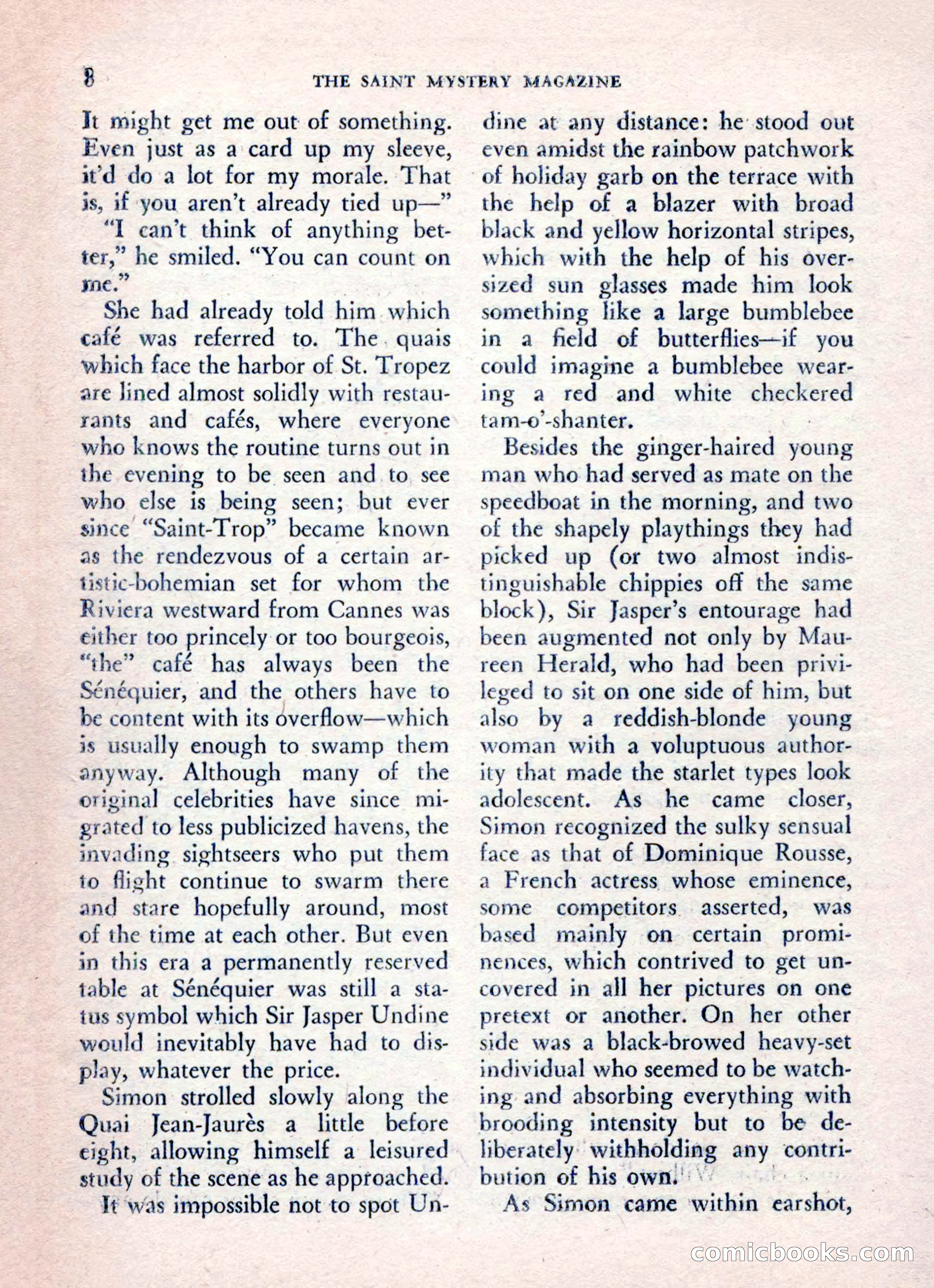 The Saint Mystery Magazine, August 1962 — page 10 of 132