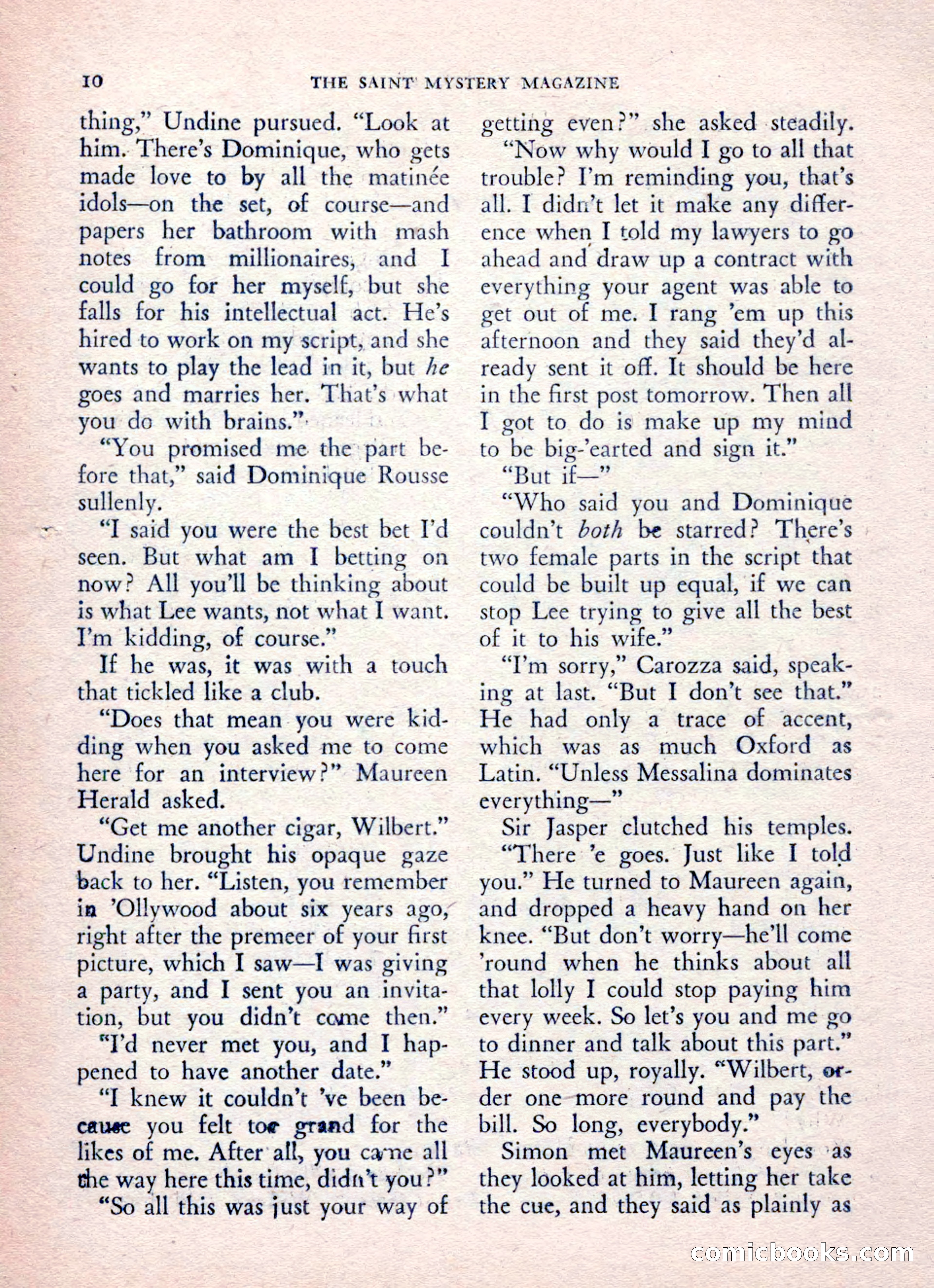The Saint Mystery Magazine, August 1962 — page 12 of 132