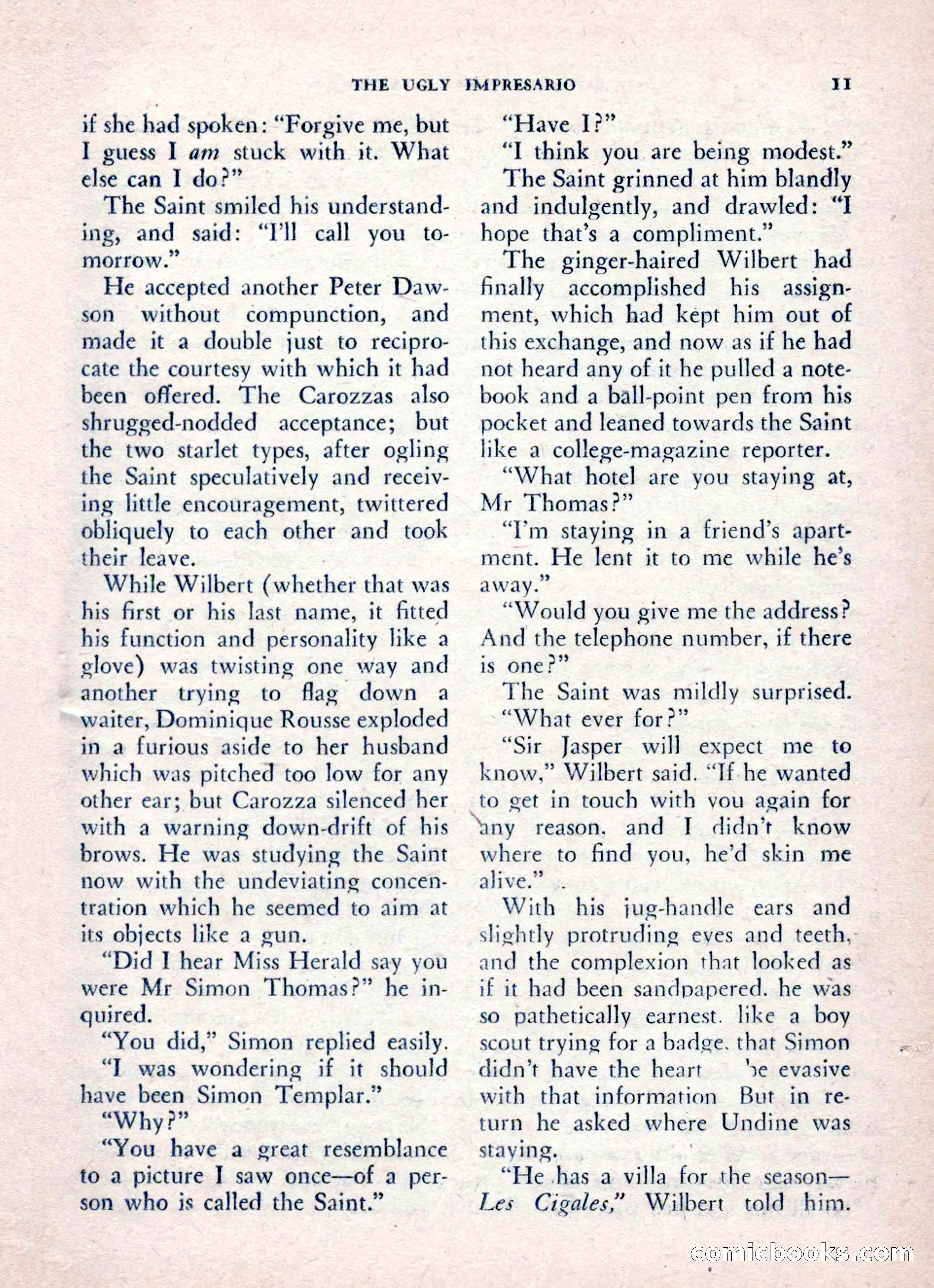 The Saint Mystery Magazine, August 1962 — page 13 of 132