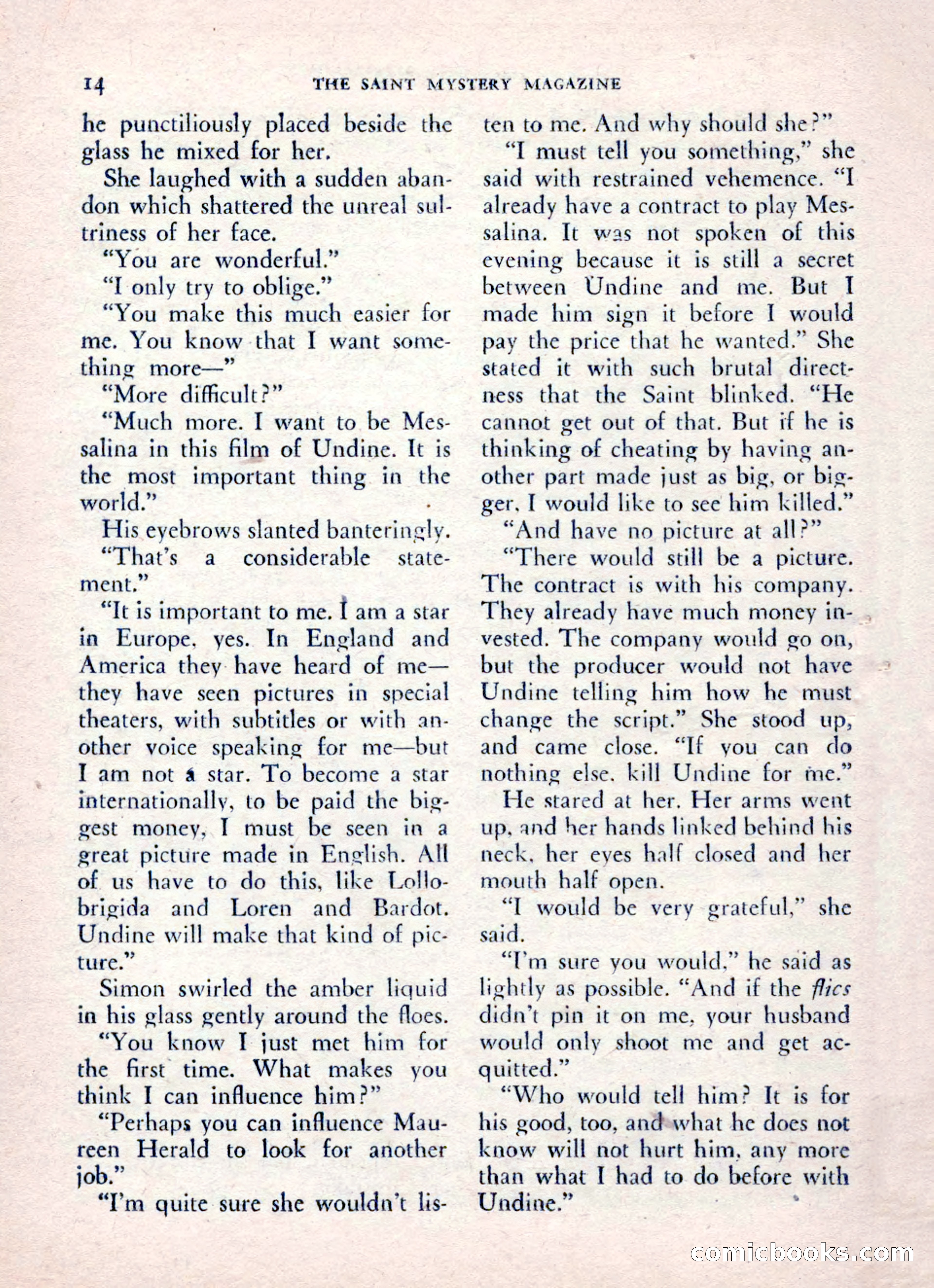 The Saint Mystery Magazine, August 1962 — page 16 of 132