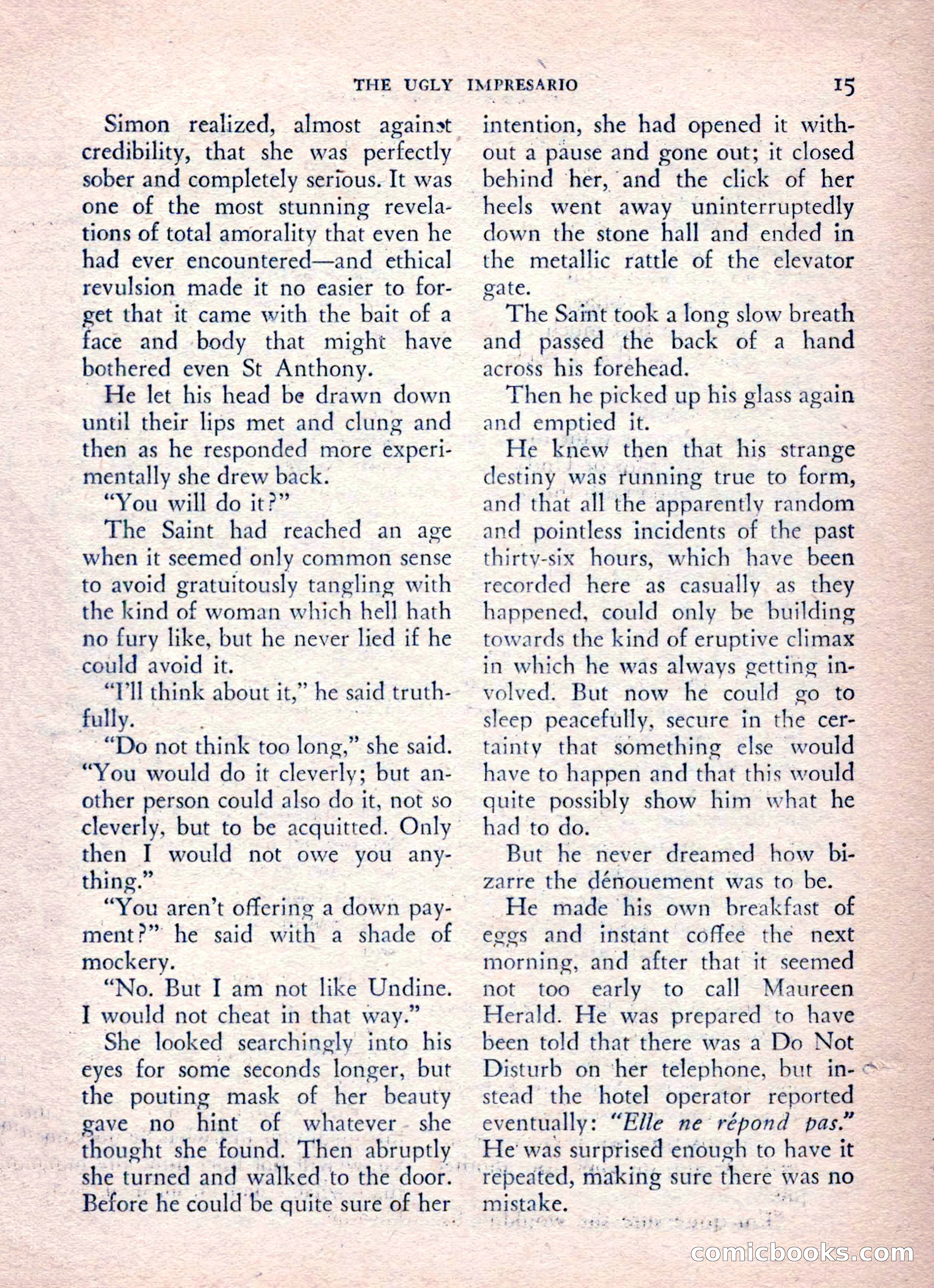 The Saint Mystery Magazine, August 1962 — page 17 of 132