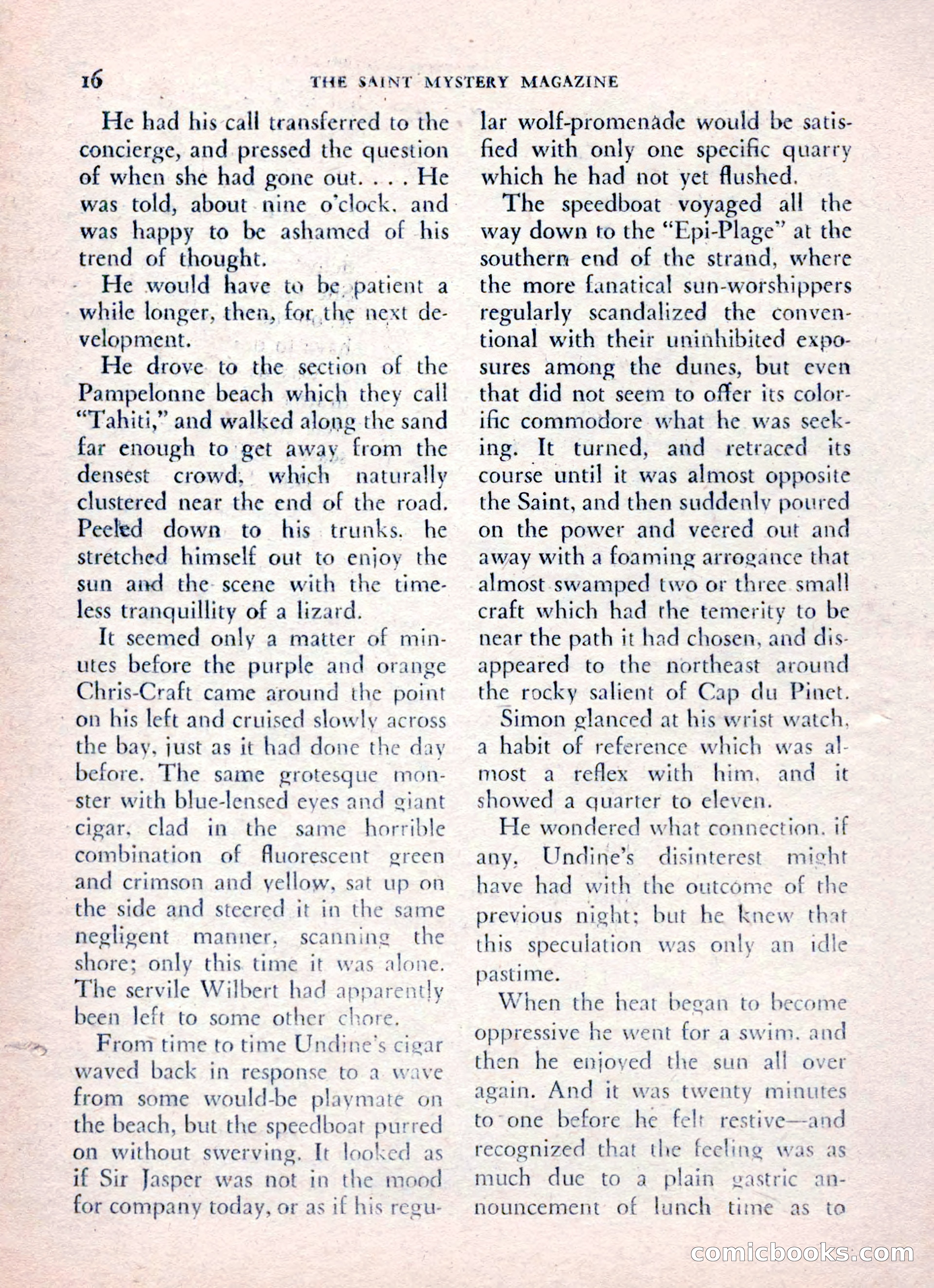 The Saint Mystery Magazine, August 1962 — page 18 of 132