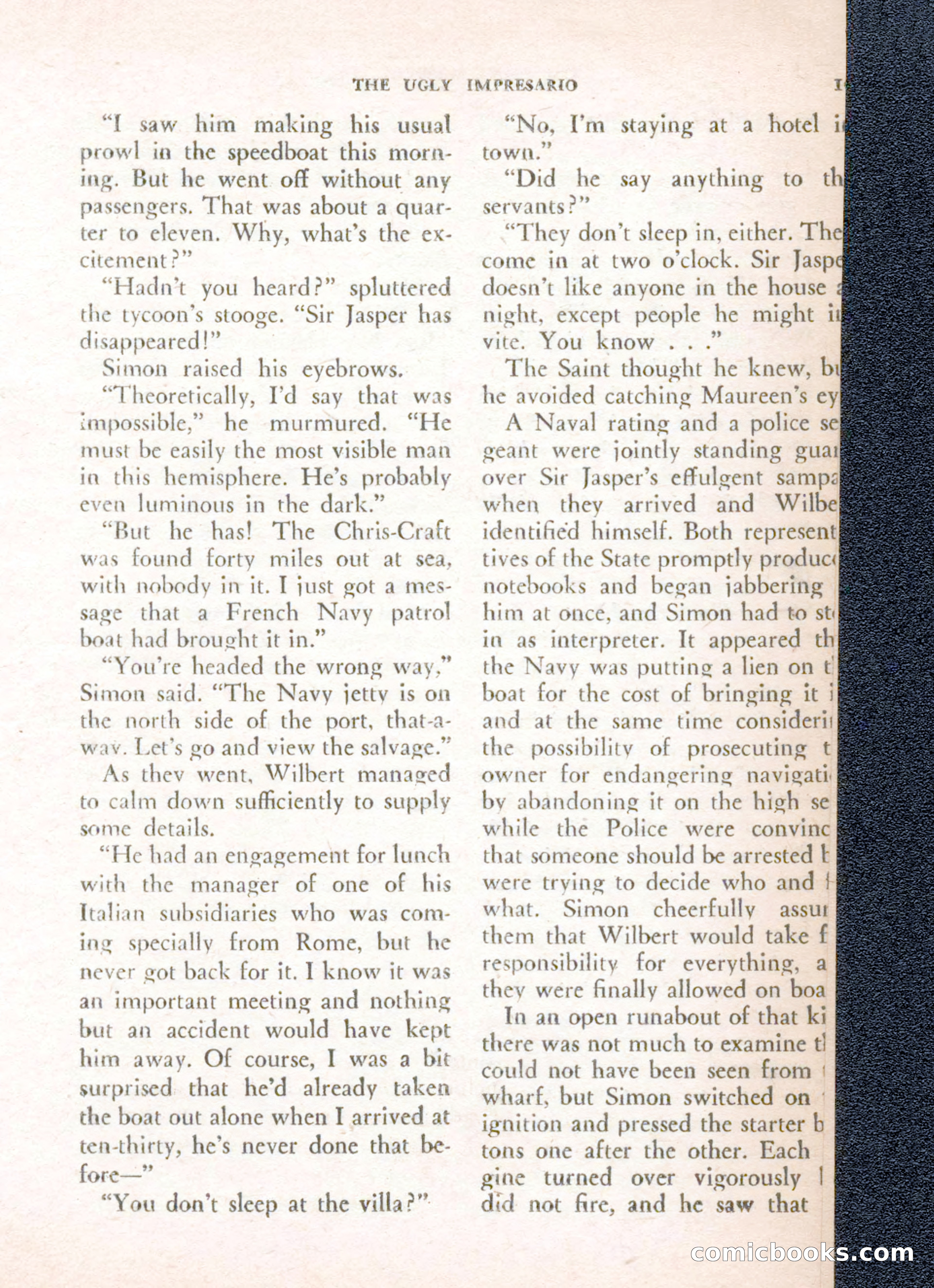 The Saint Mystery Magazine, August 1962 — page 21 of 132