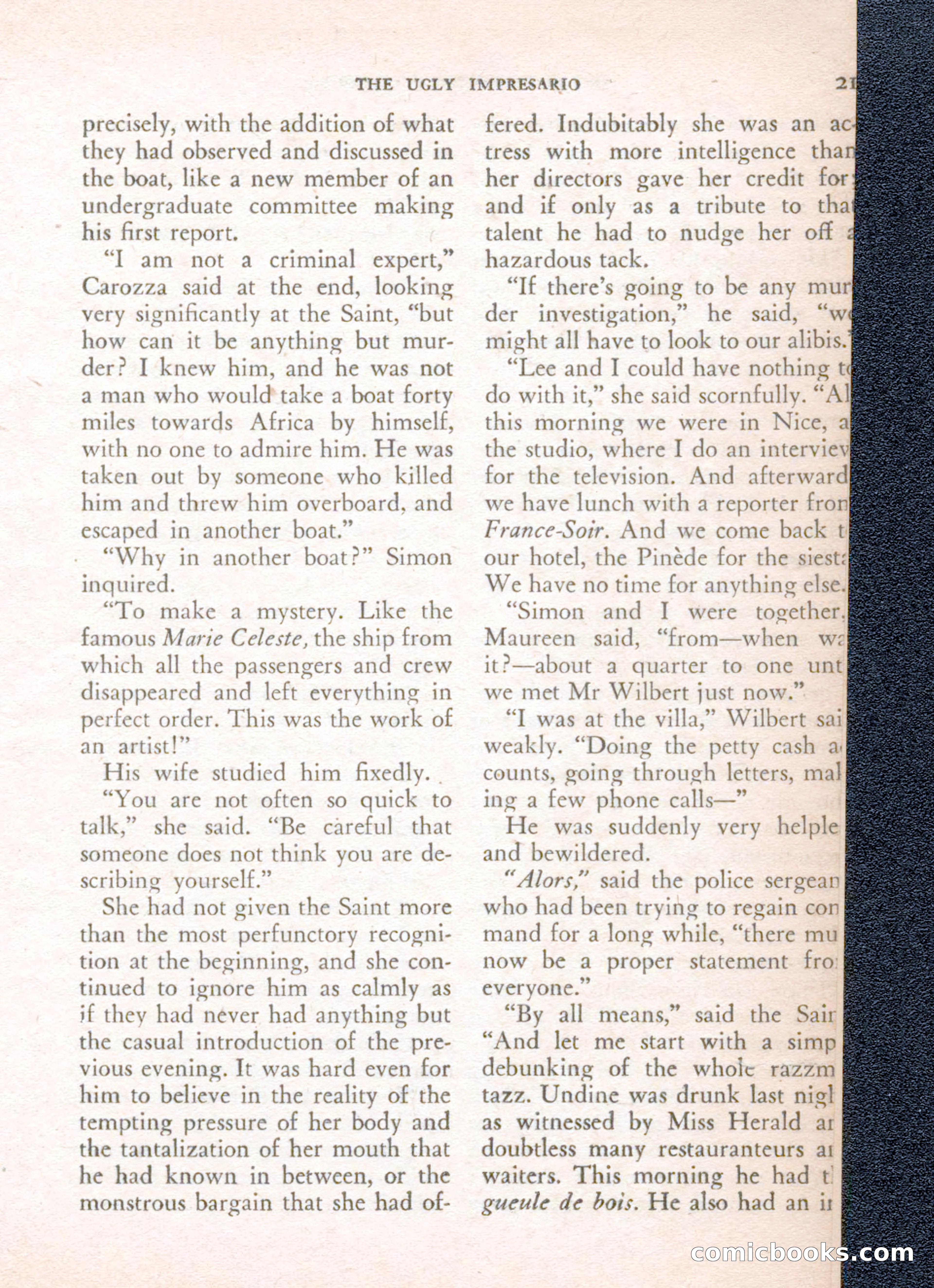 The Saint Mystery Magazine, August 1962 — page 23 of 132