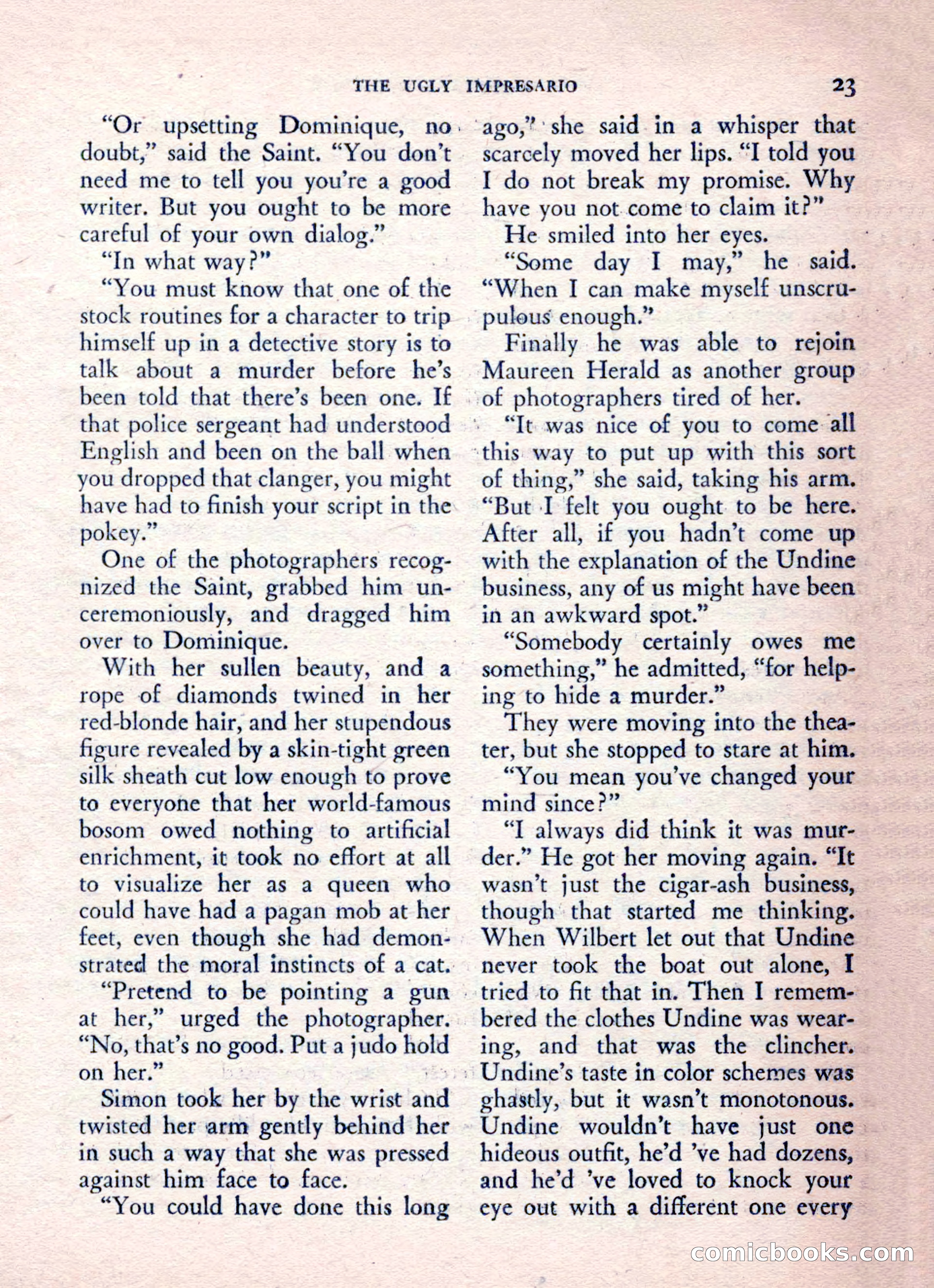 The Saint Mystery Magazine, August 1962 — page 25 of 132