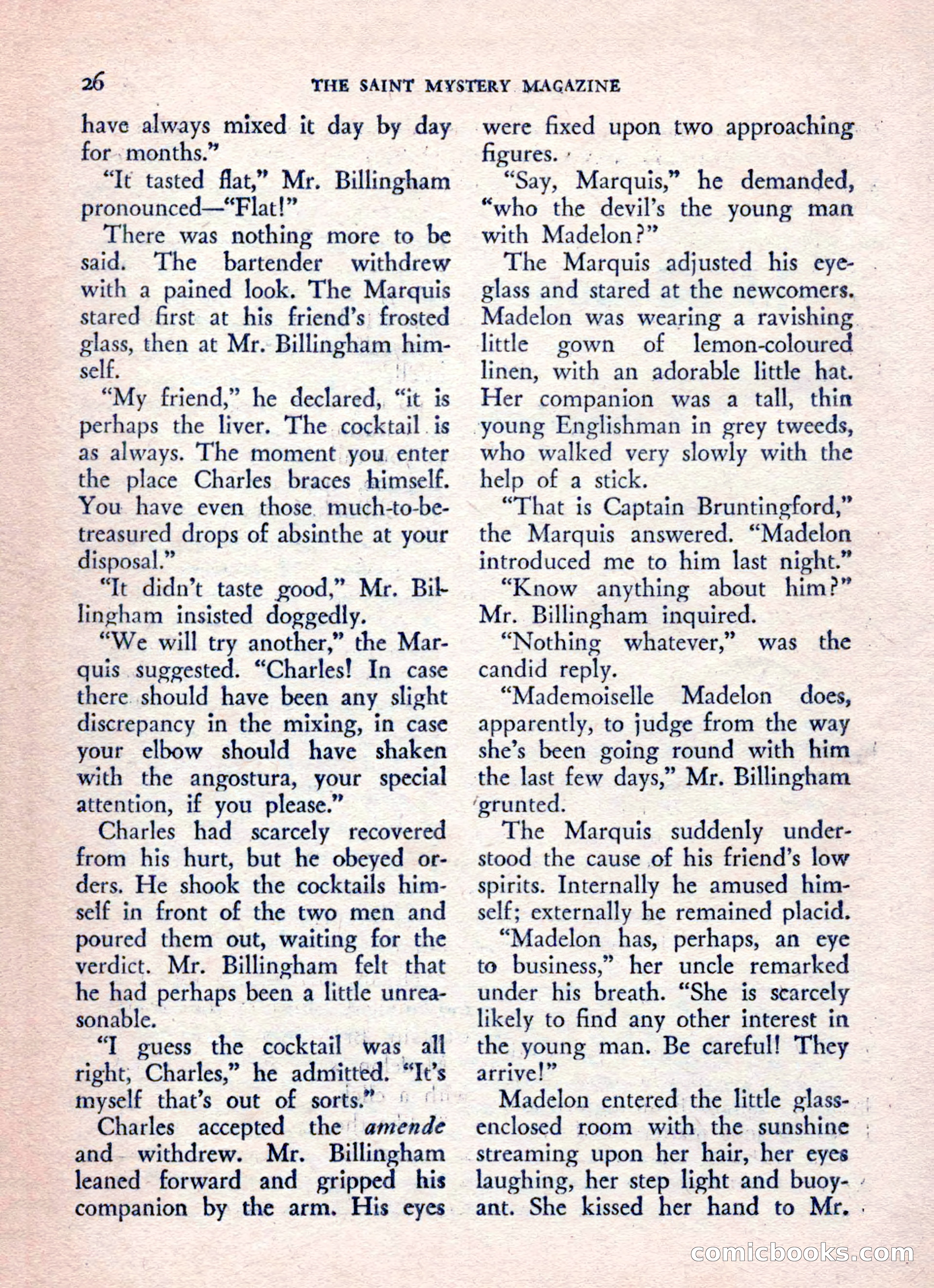 The Saint Mystery Magazine, August 1962 — page 28 of 132