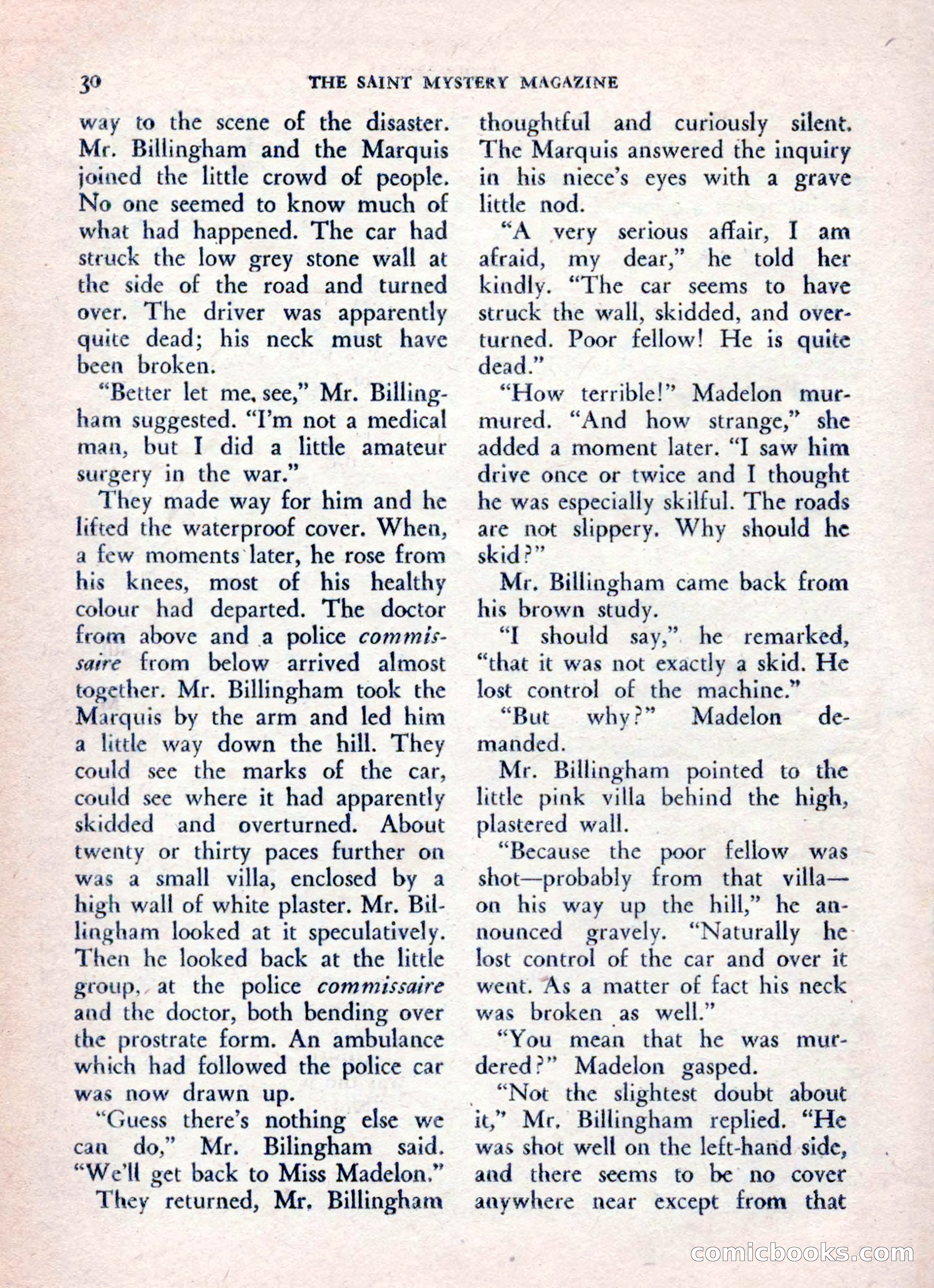 The Saint Mystery Magazine, August 1962 — page 32 of 132