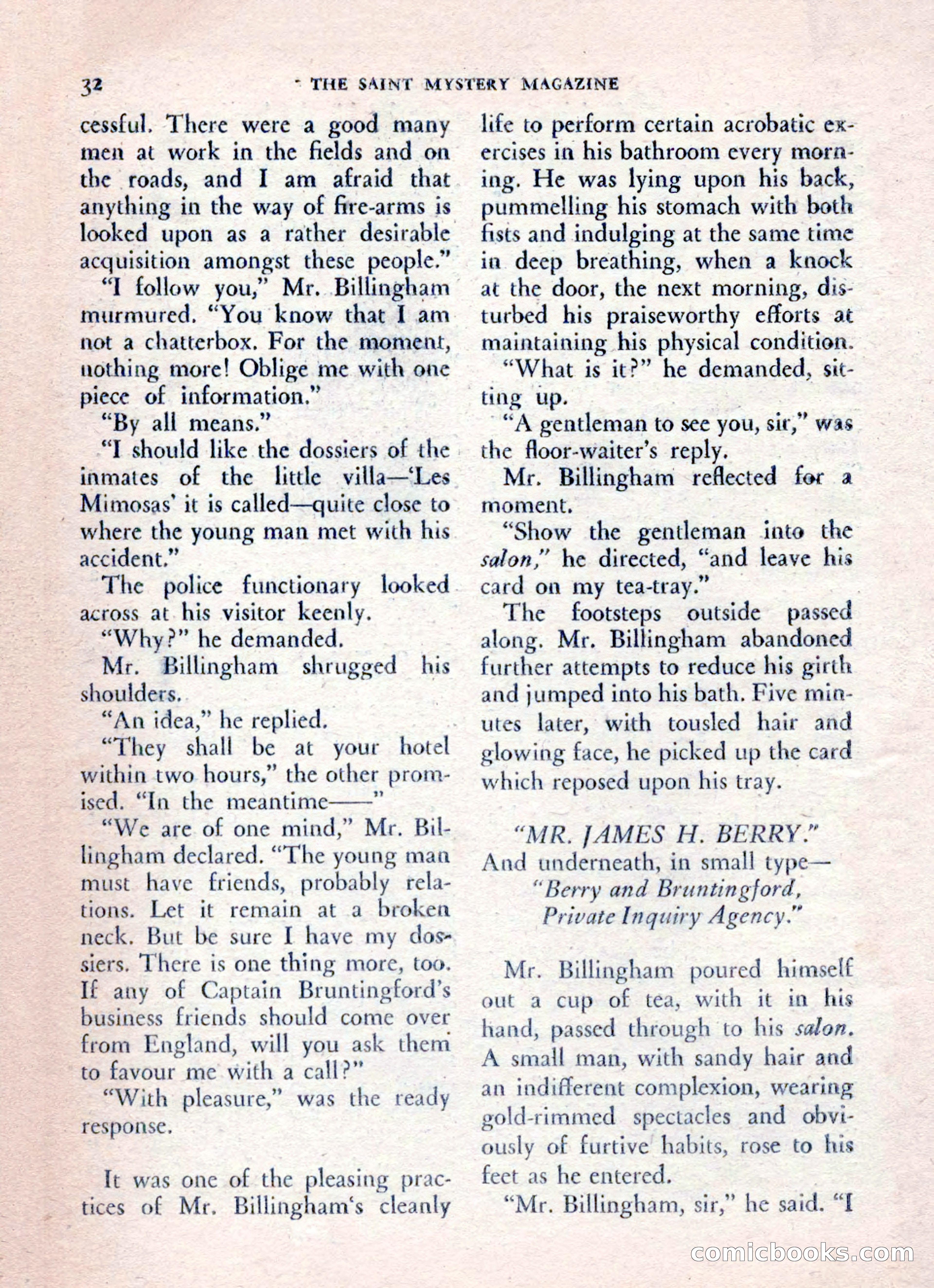 The Saint Mystery Magazine, August 1962 — page 34 of 132