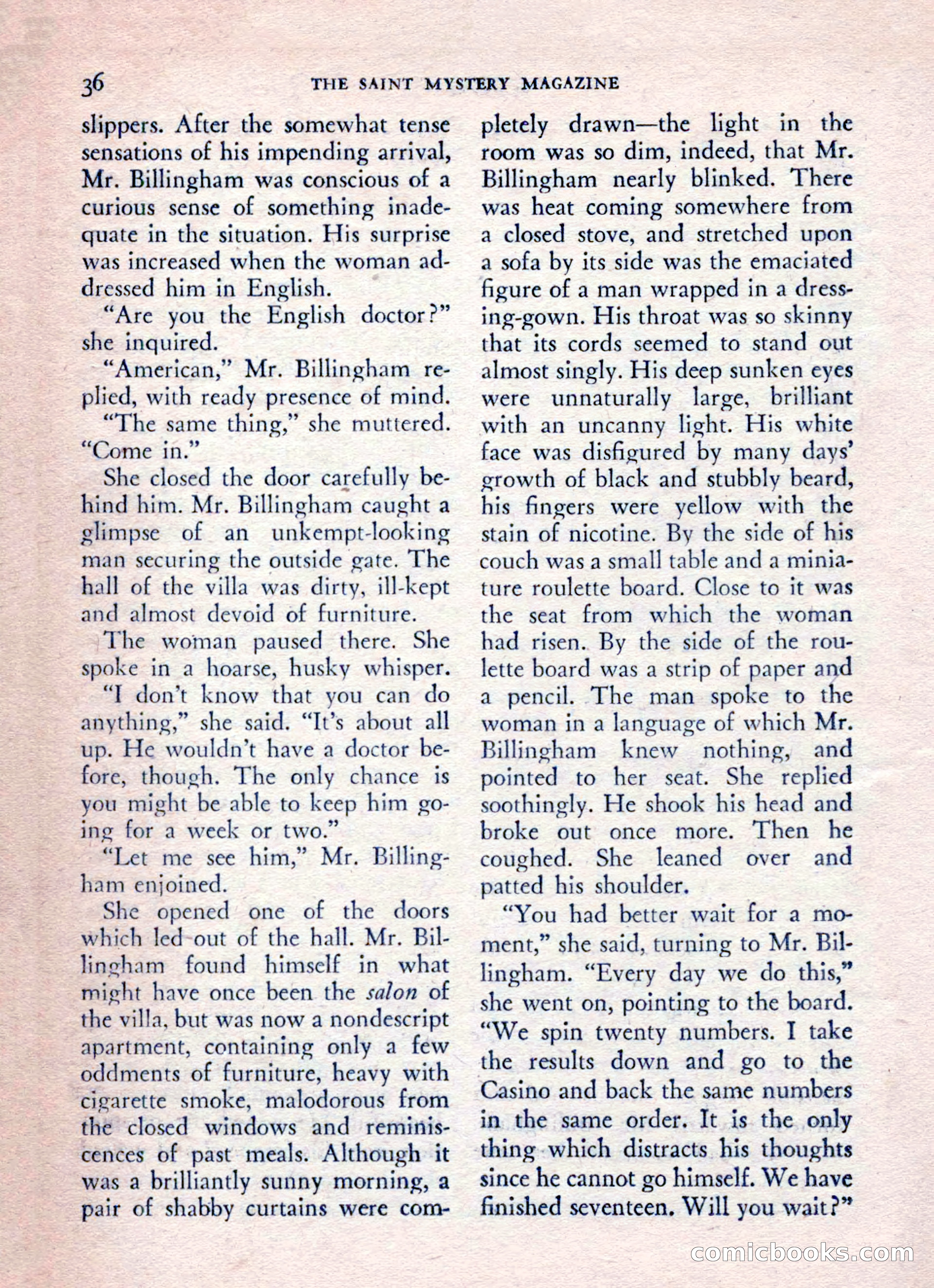 The Saint Mystery Magazine, August 1962 — page 38 of 132