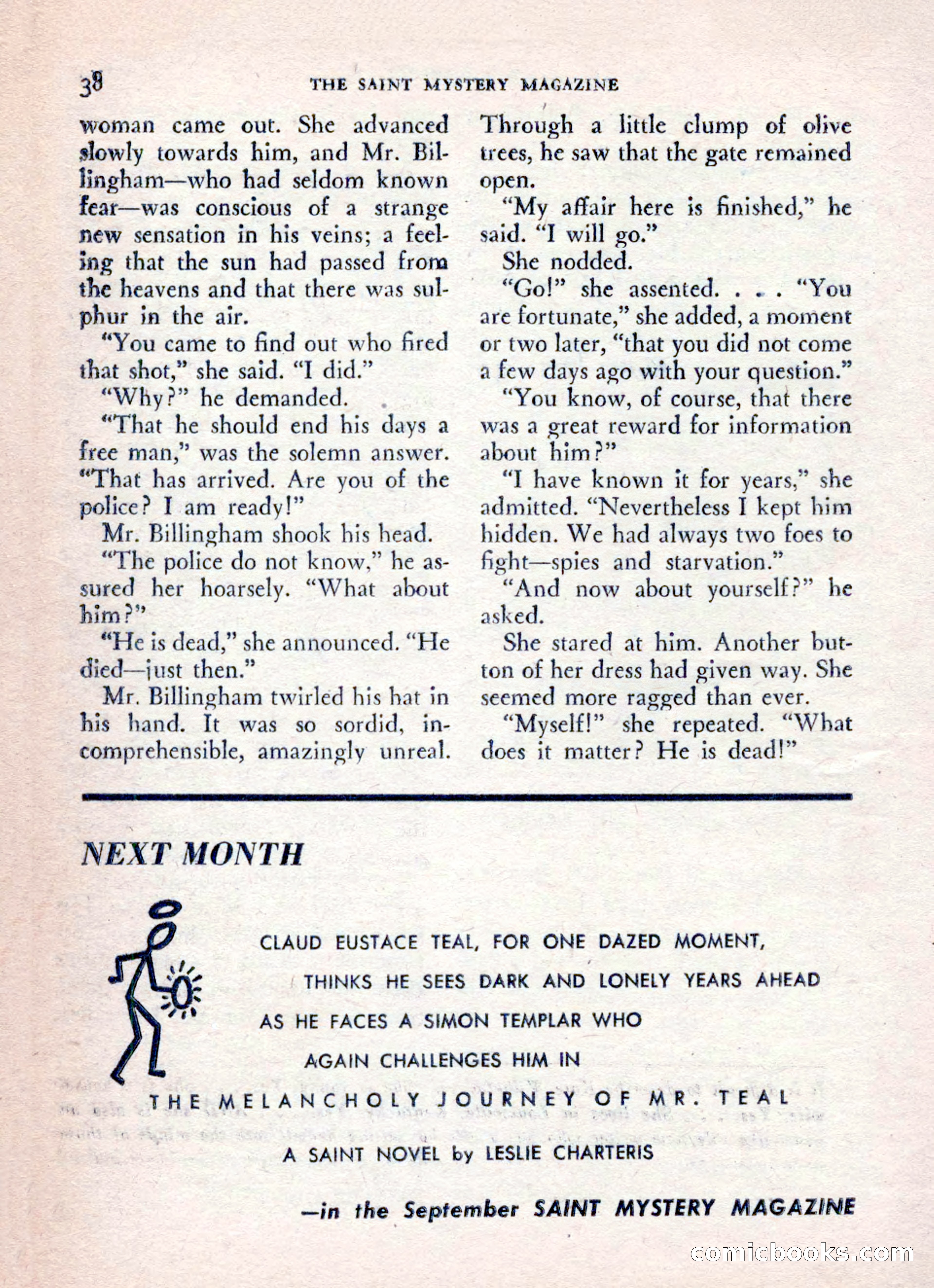 The Saint Mystery Magazine, August 1962 — page 40 of 132